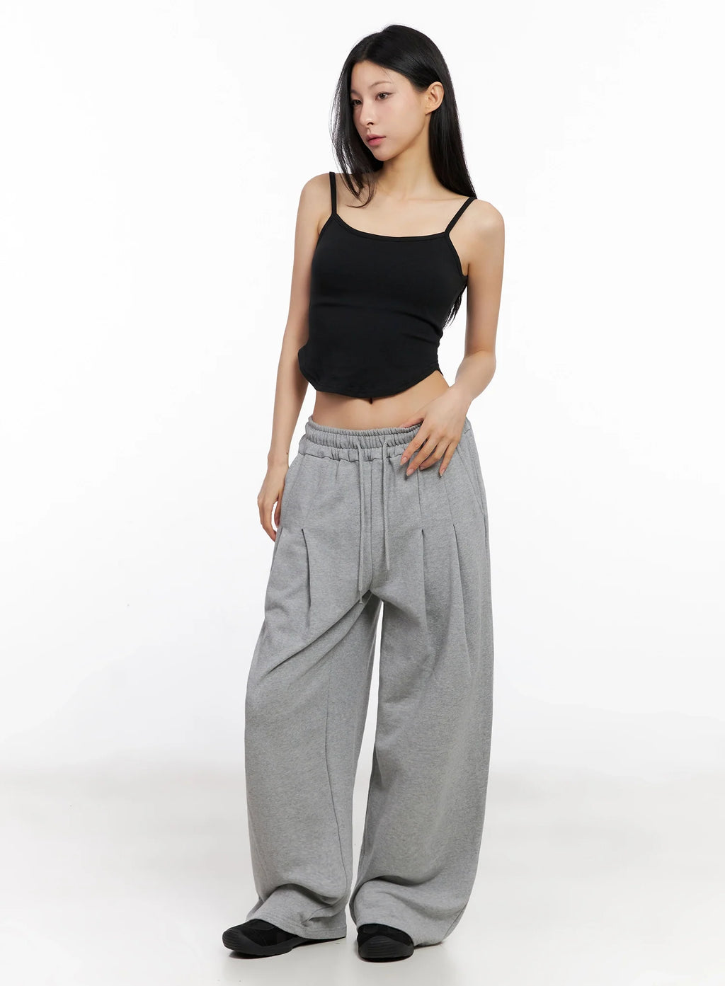 Relaxed-Fit Pintuck Sweatpants IG508