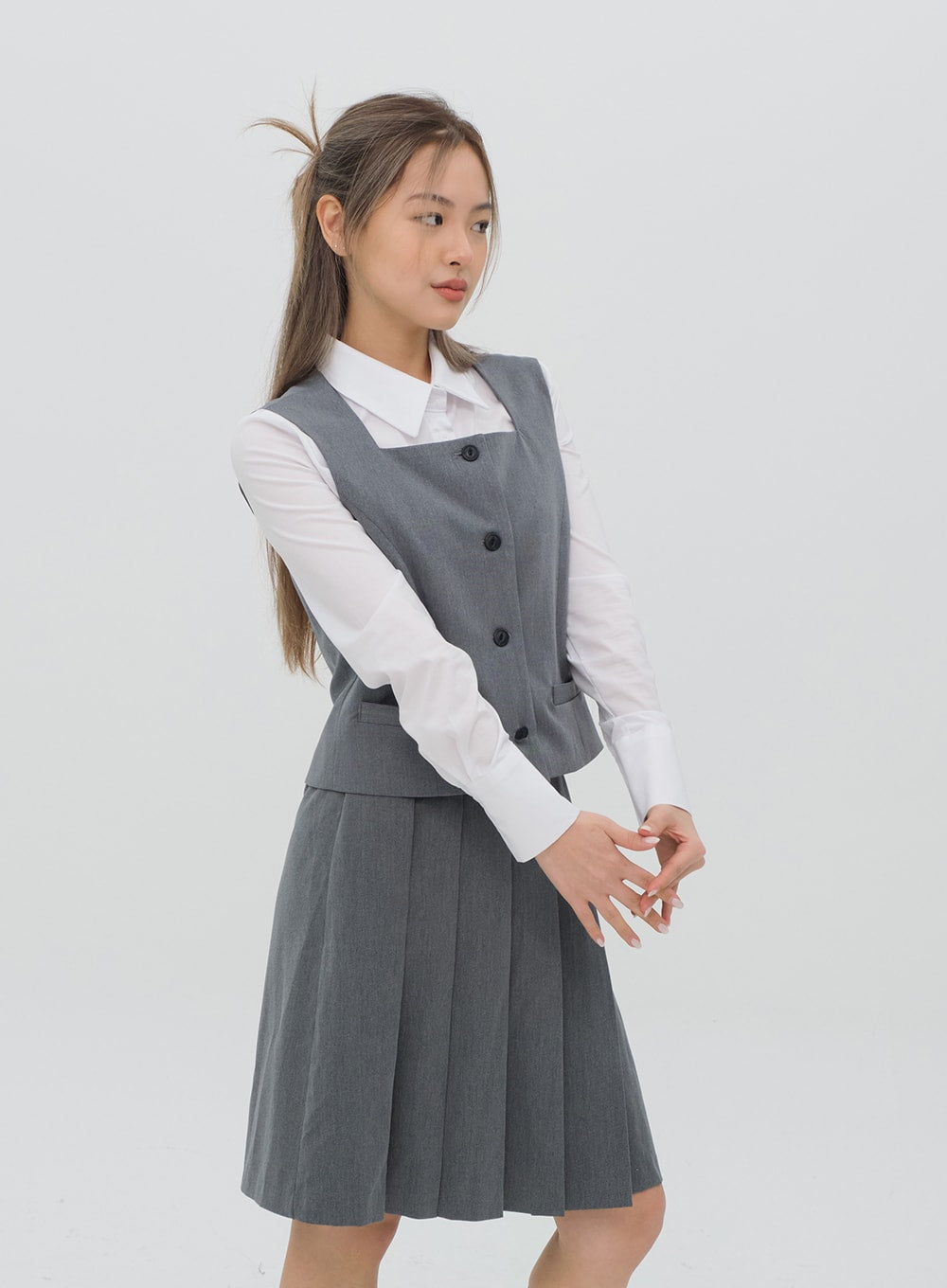 Pleated Midi Skirt CG08