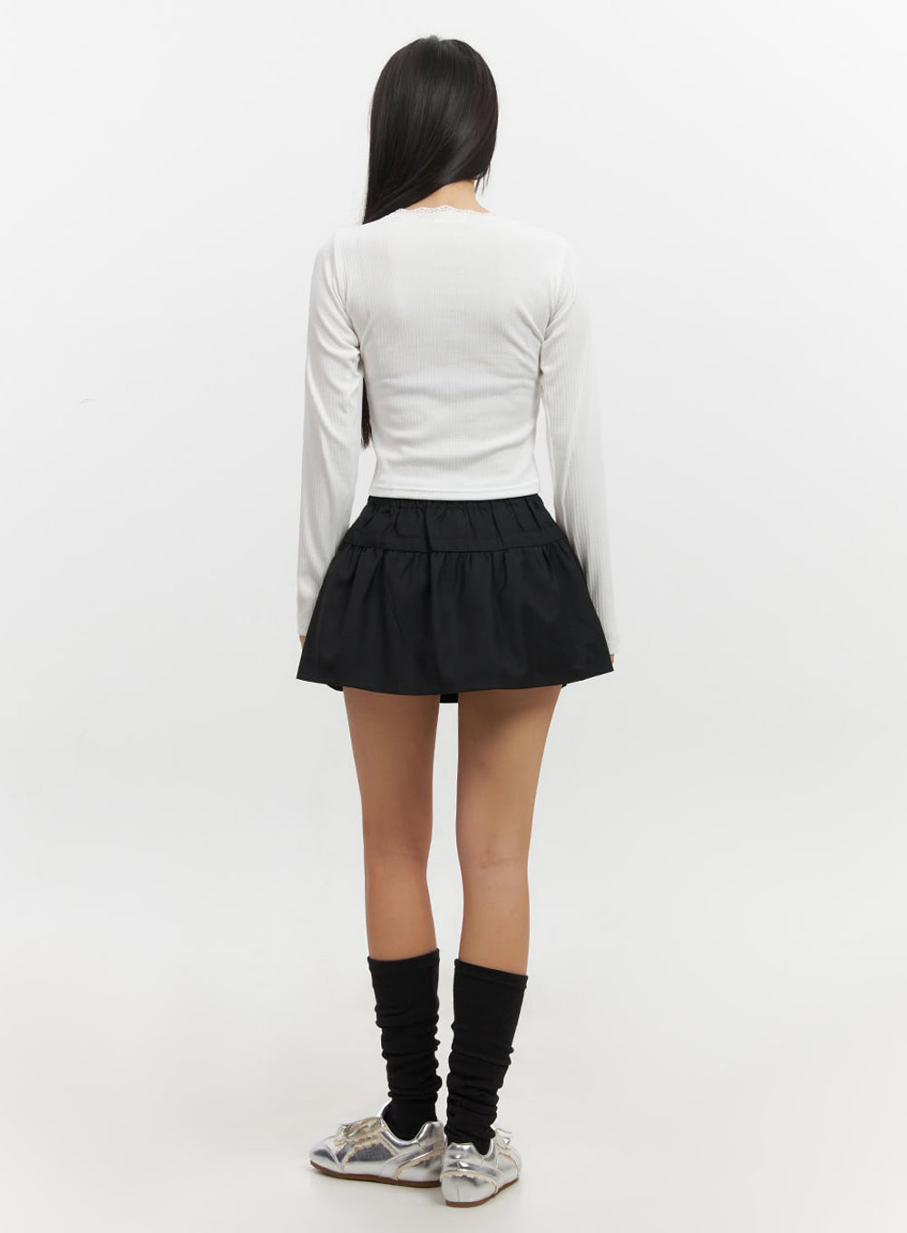 Lace V-Neck Crop Top IF510