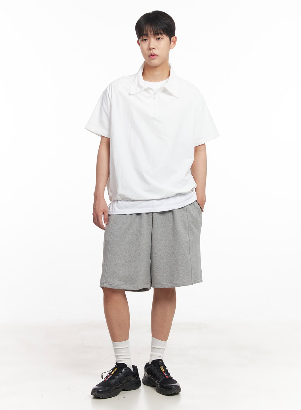 Men's Windbreaker Half-Zip Top IA525