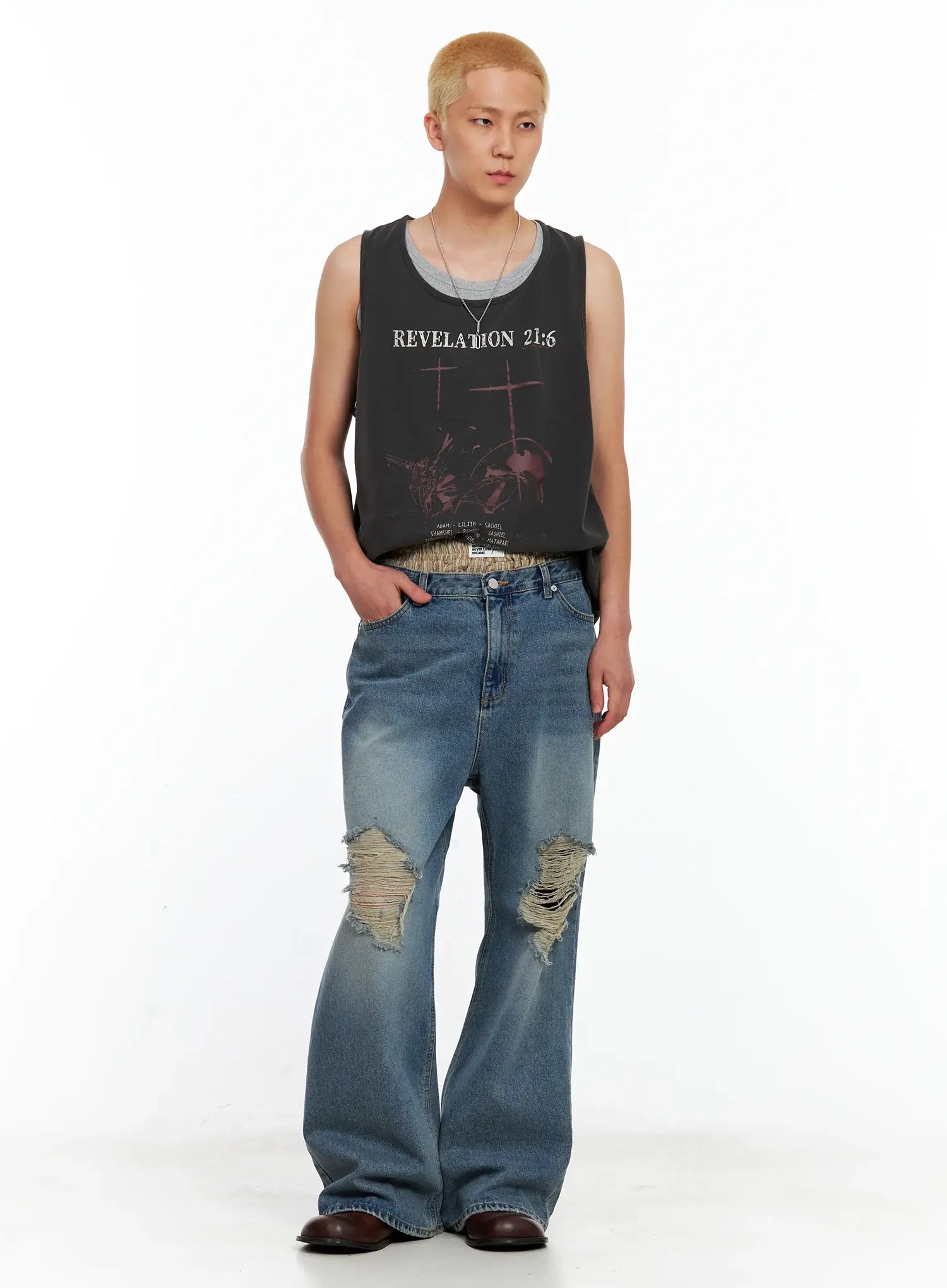 Men's Graphic Sleeveless Top IL511