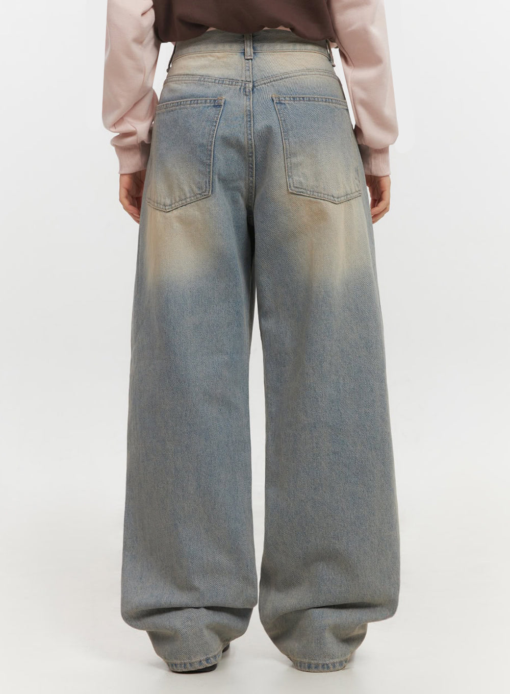 Kyla Washed Wide-Leg Baggy Jeans IF511