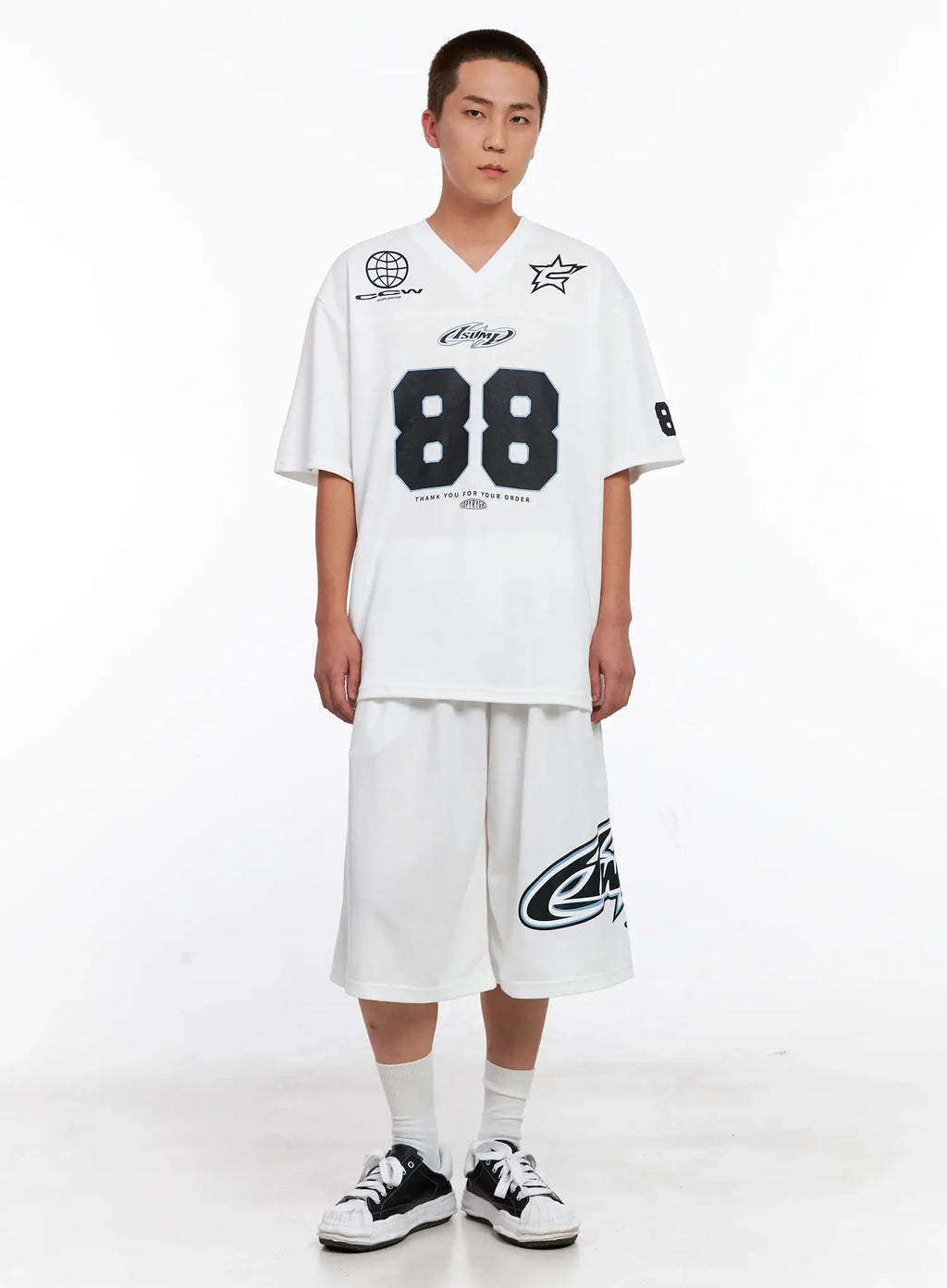 Men's Graphic Logo Athletic Shorts IG508