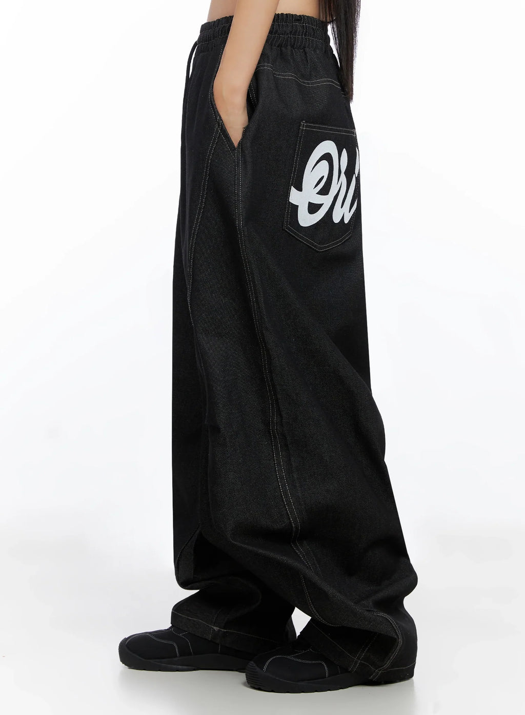 Ayra Graphic Baggy Jeans CO516