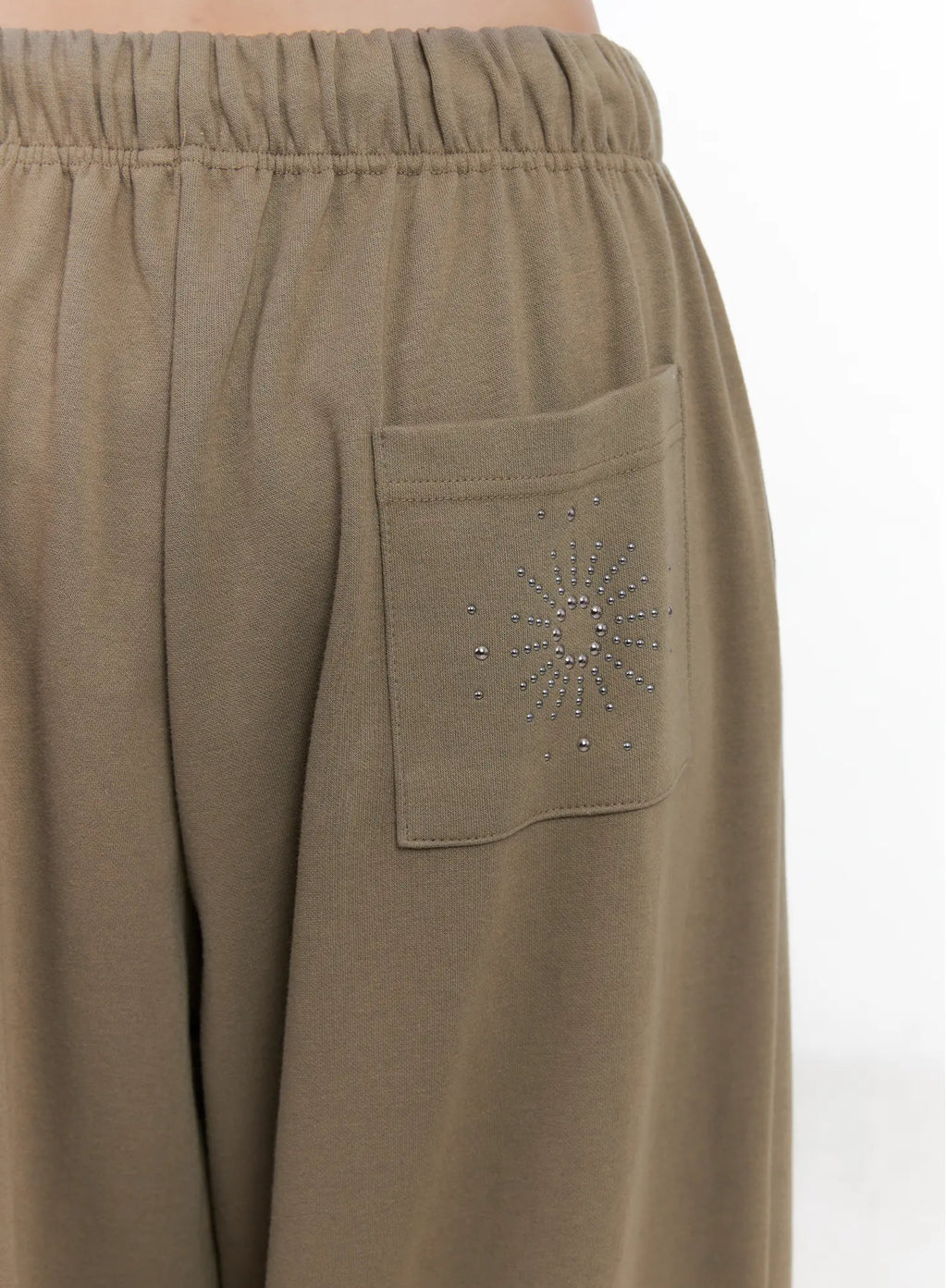 Embellished Wide-Leg Sweatpants CL518