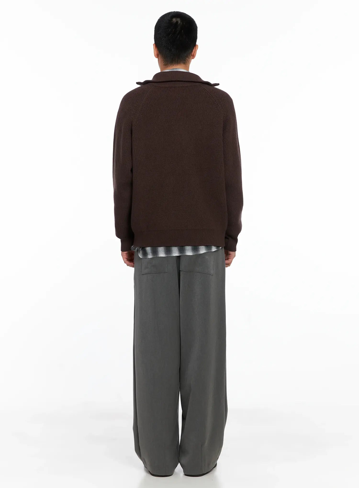 Men's Pintuck Wide-Leg Trousers IS502