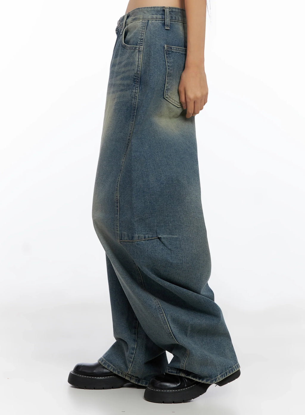 Lowfell Balloon Wide Denim Jeans CO517