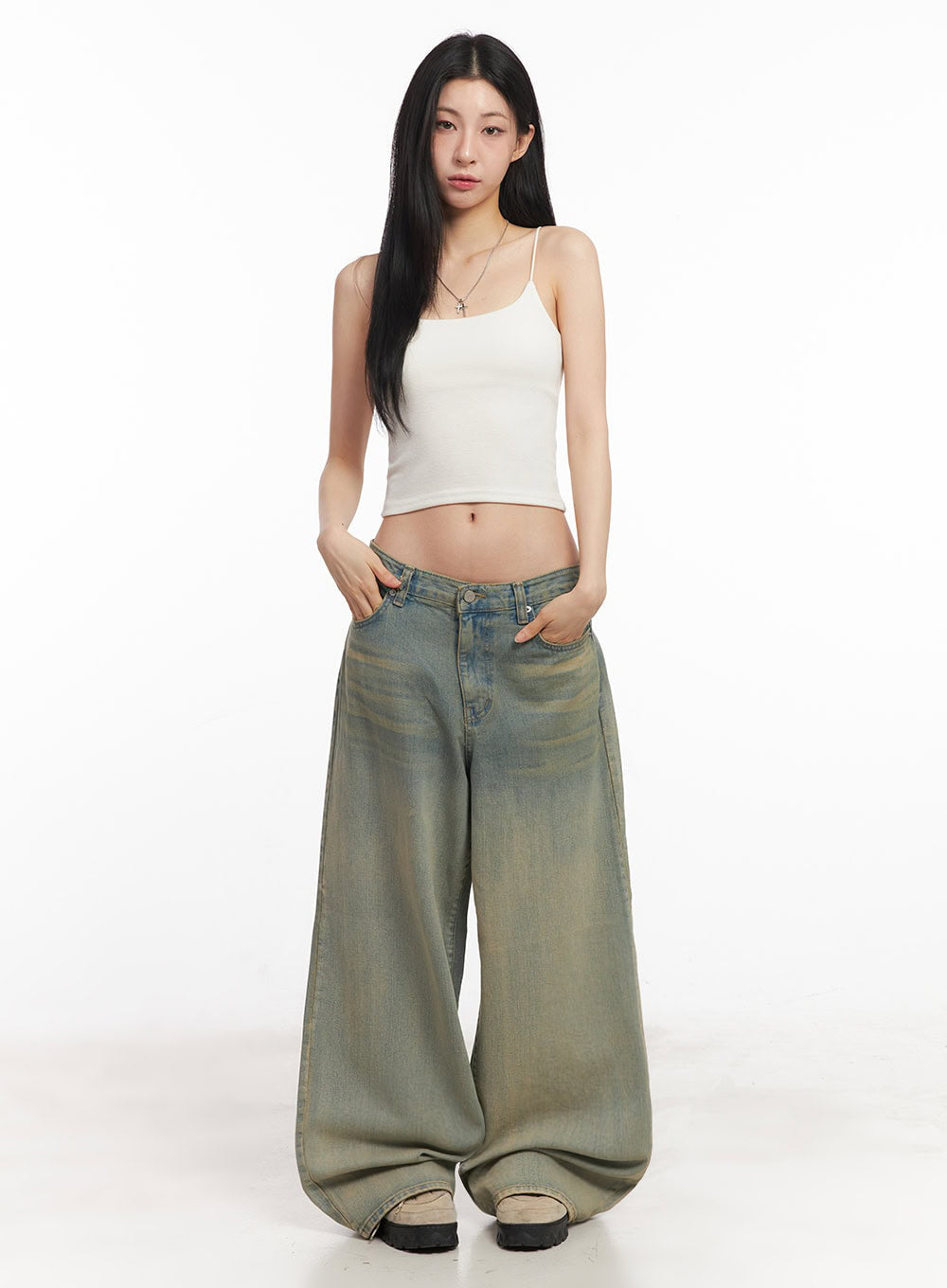 Essential Stretchy Crop Cami Top IY529