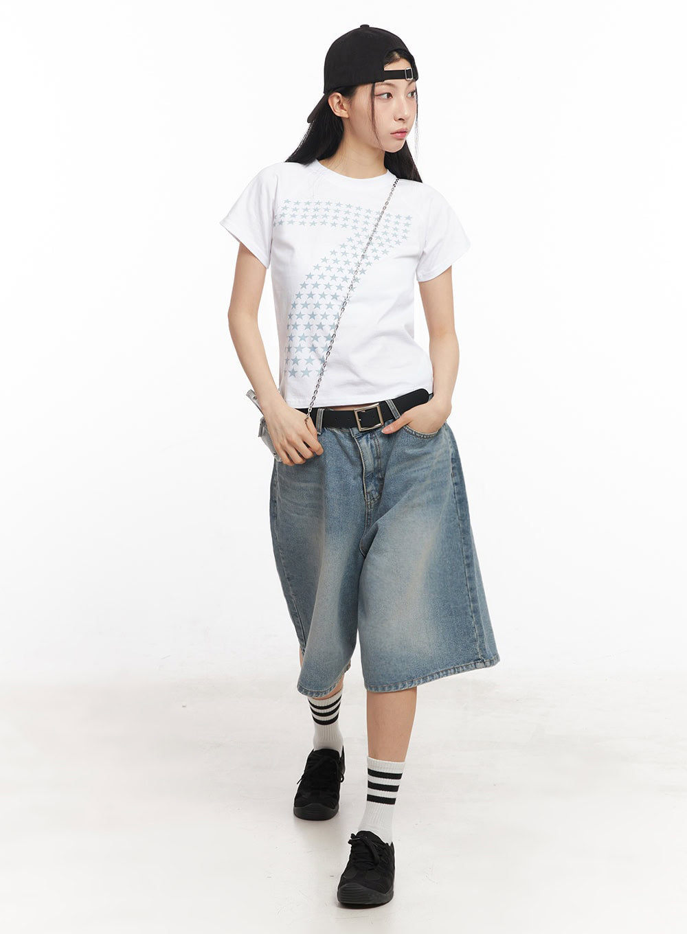 Washed Baggy Jorts IY529