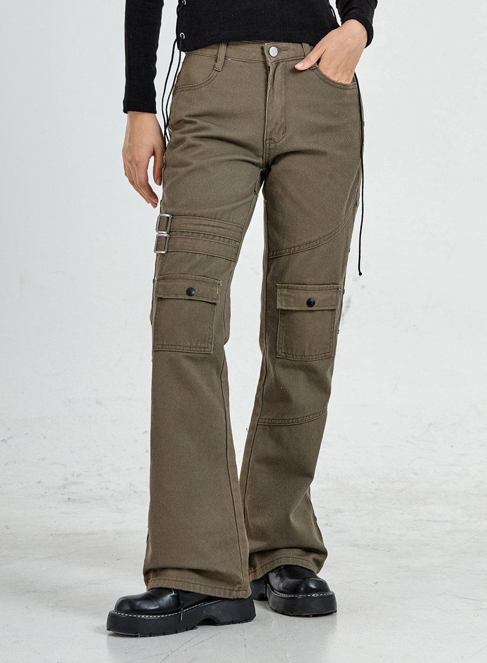 Lettering Print Side Cross Tie Top CO18