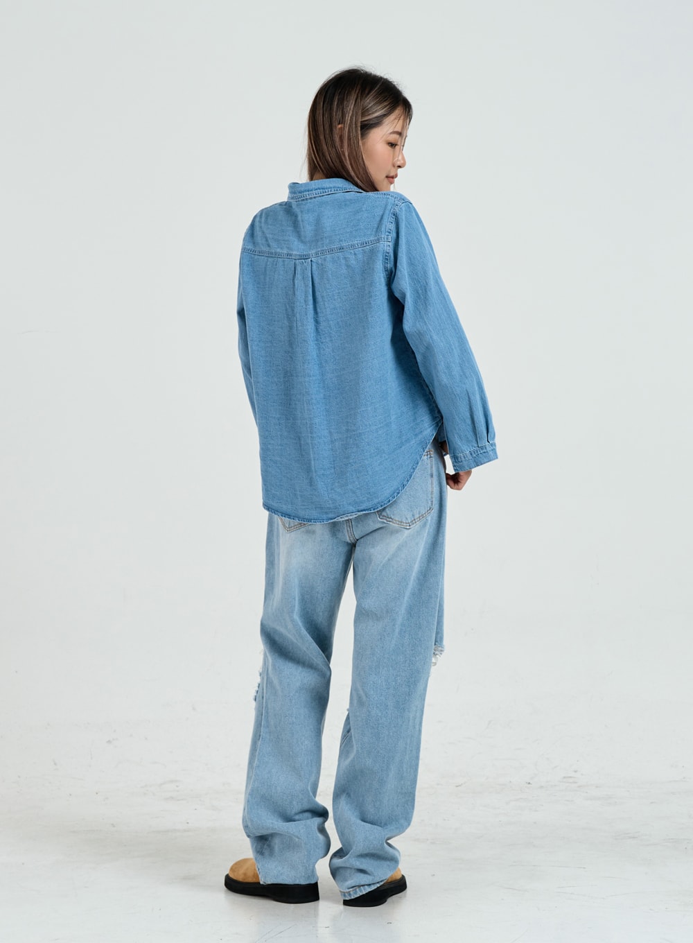 Ripped Maxi Denim Pants Unisex CO14