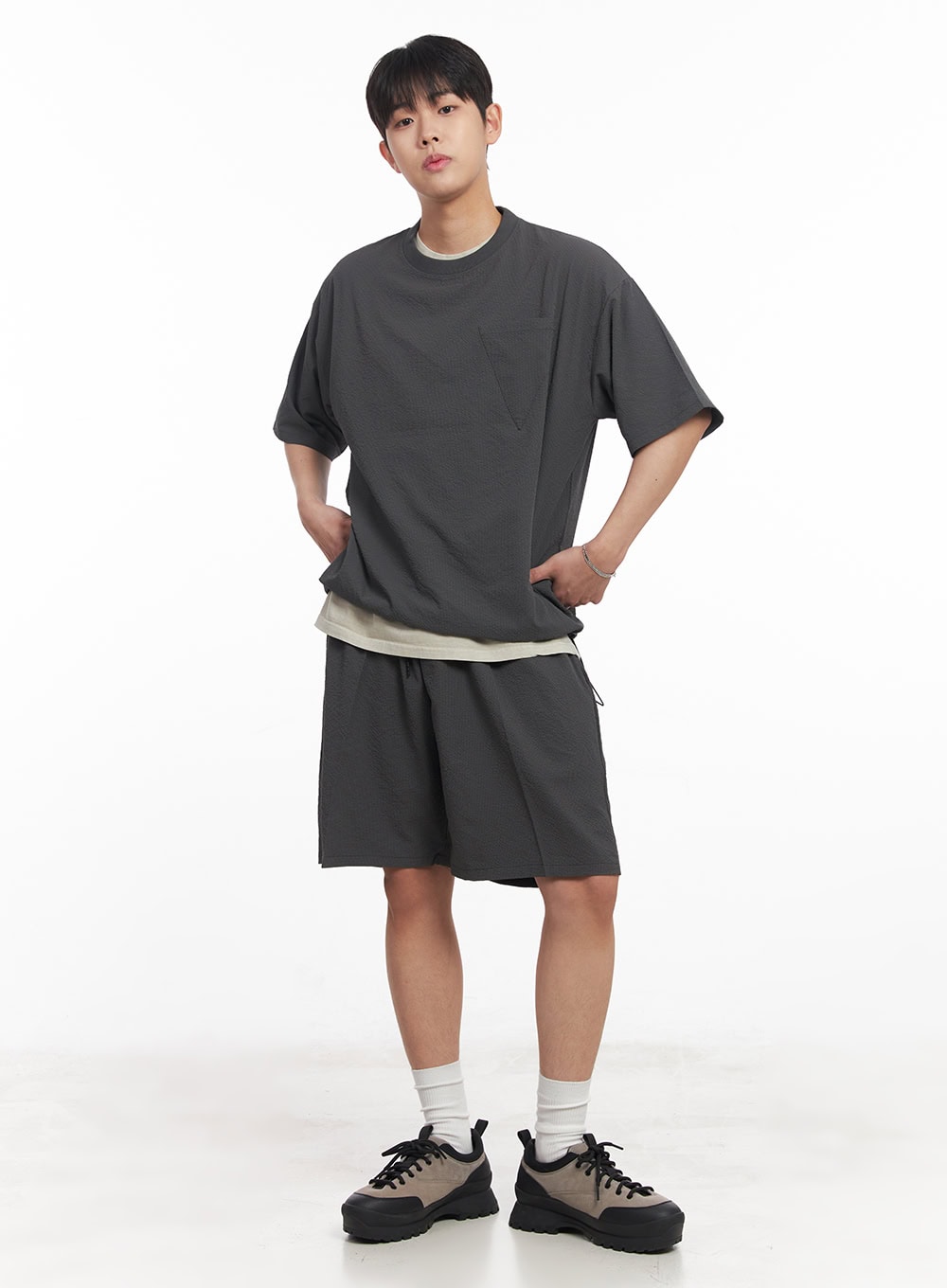 Men's Chic Wide-Fit Sweatshorts IA525