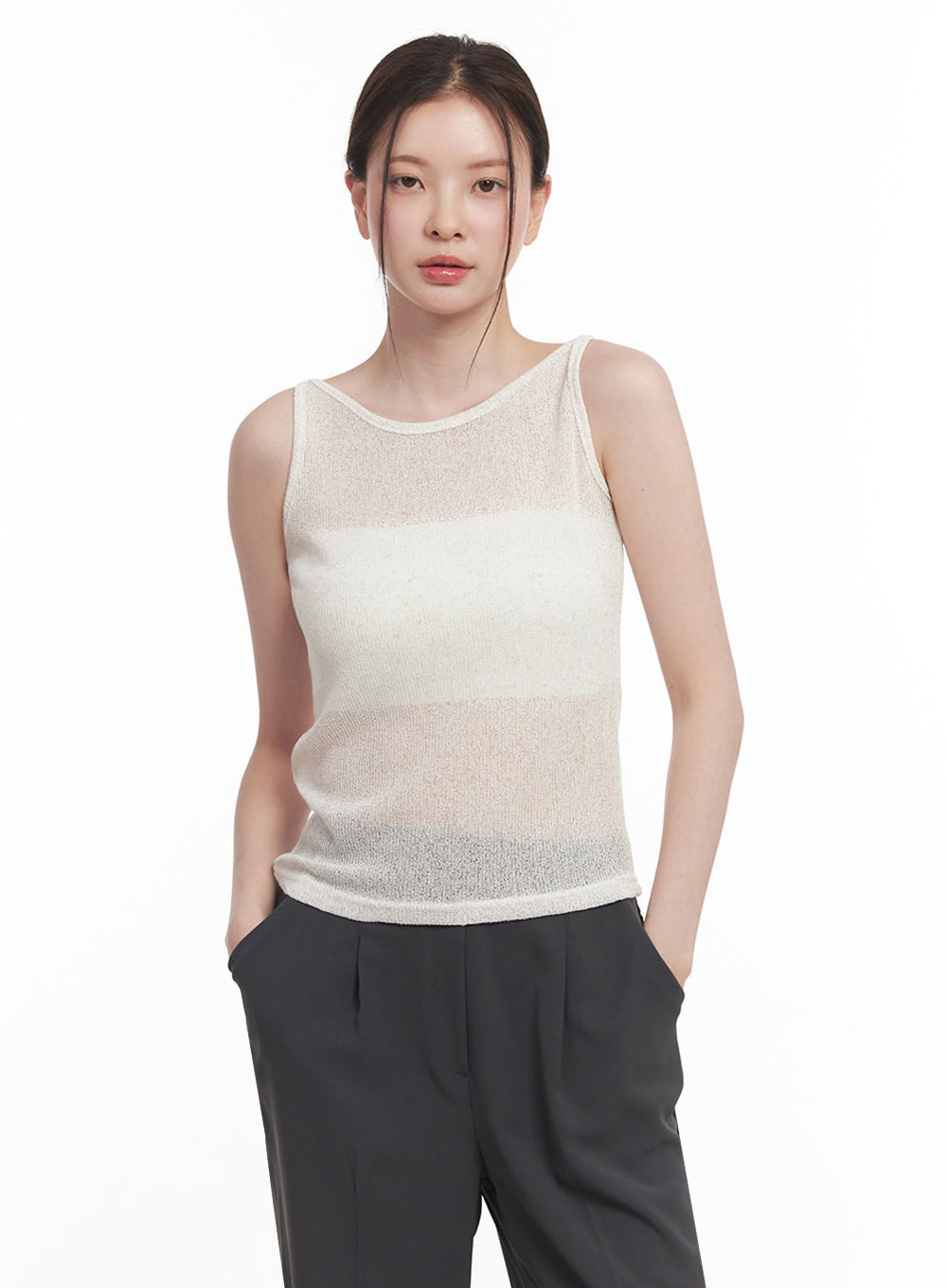 Sheer Knit Tank Top IY509