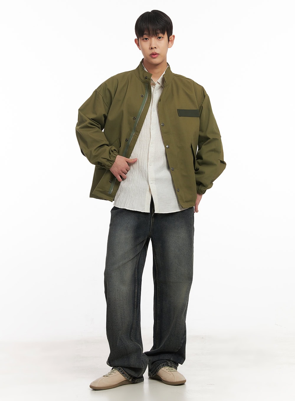 Men's Stitched Straight-Leg Jeans IM514