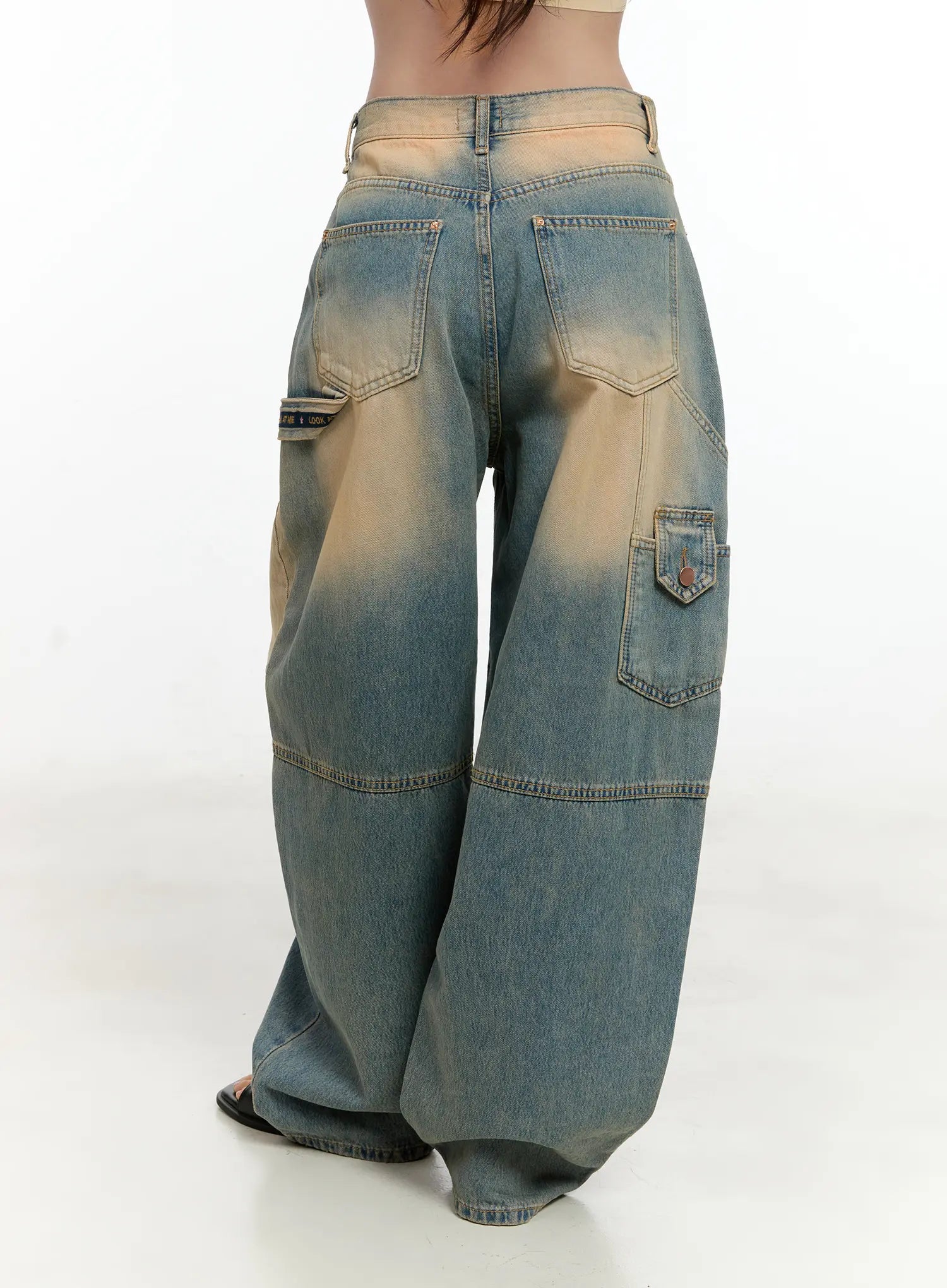 Danbi Washed Wide-Leg Denim Jeans CG501