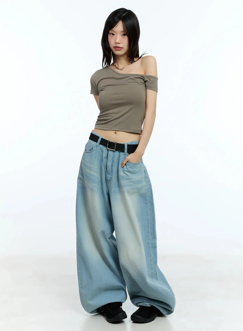 Yerim Washed Baggy Jeans IU524