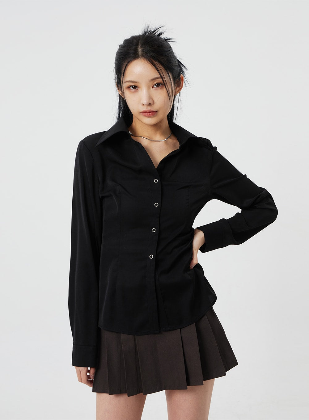 Snap Button Blouse CF321