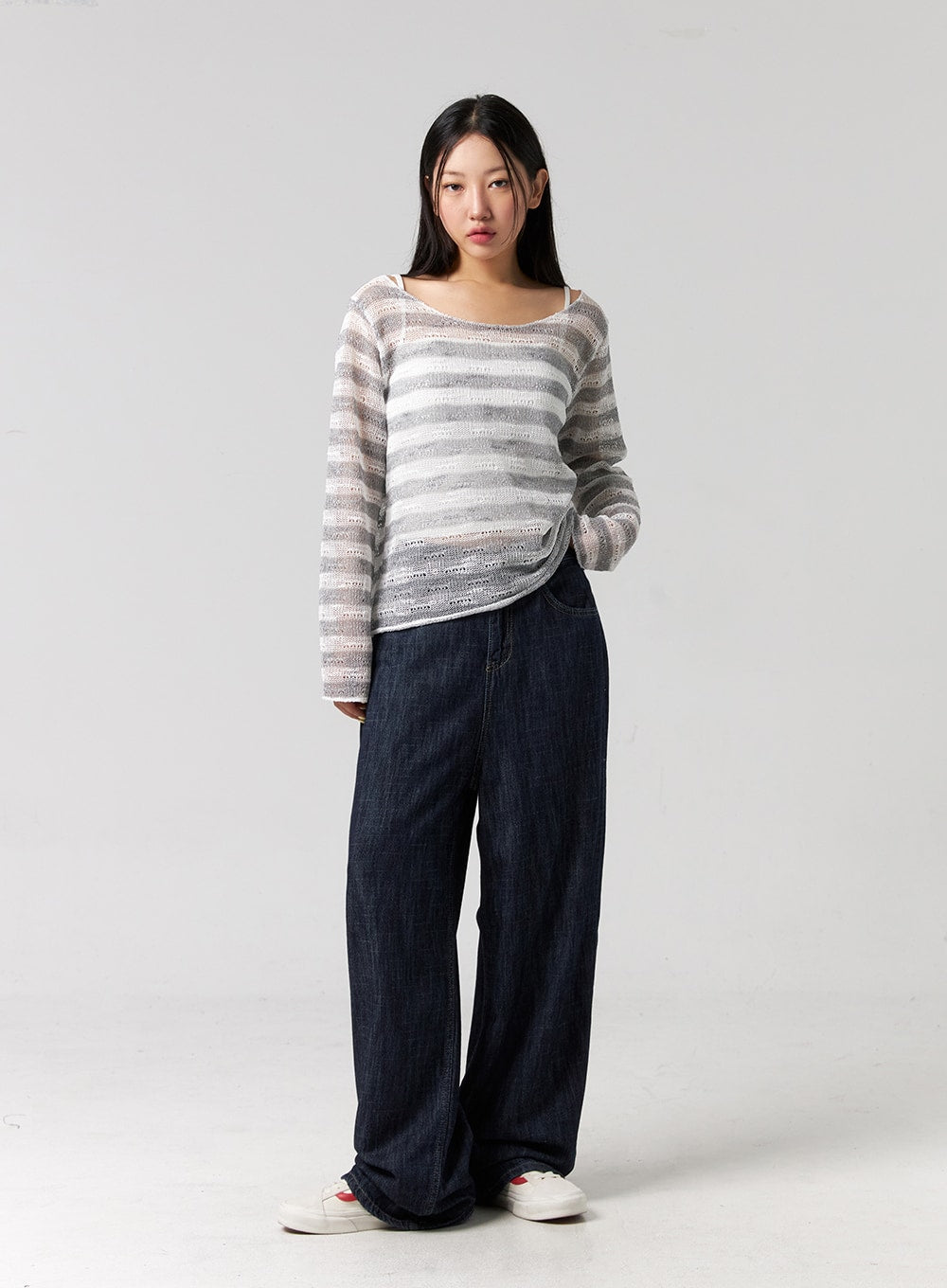 Wide Leg Indigo Jeans CG323