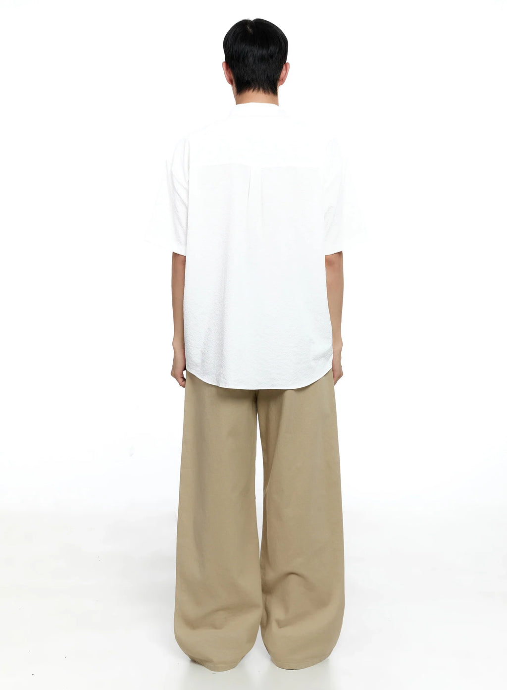 Men's Wide-Leg Cotton Pants IG520