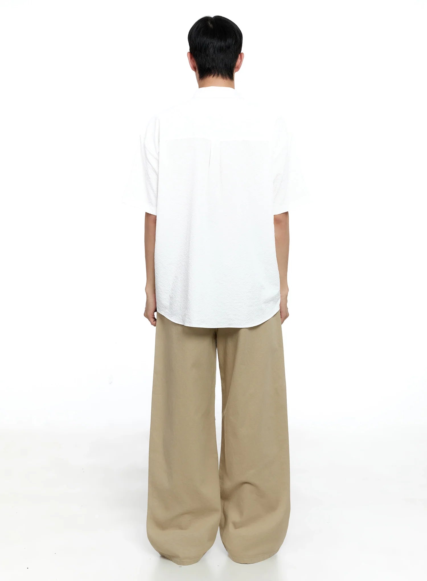 Men's Wide-Leg Cotton Pants IG520