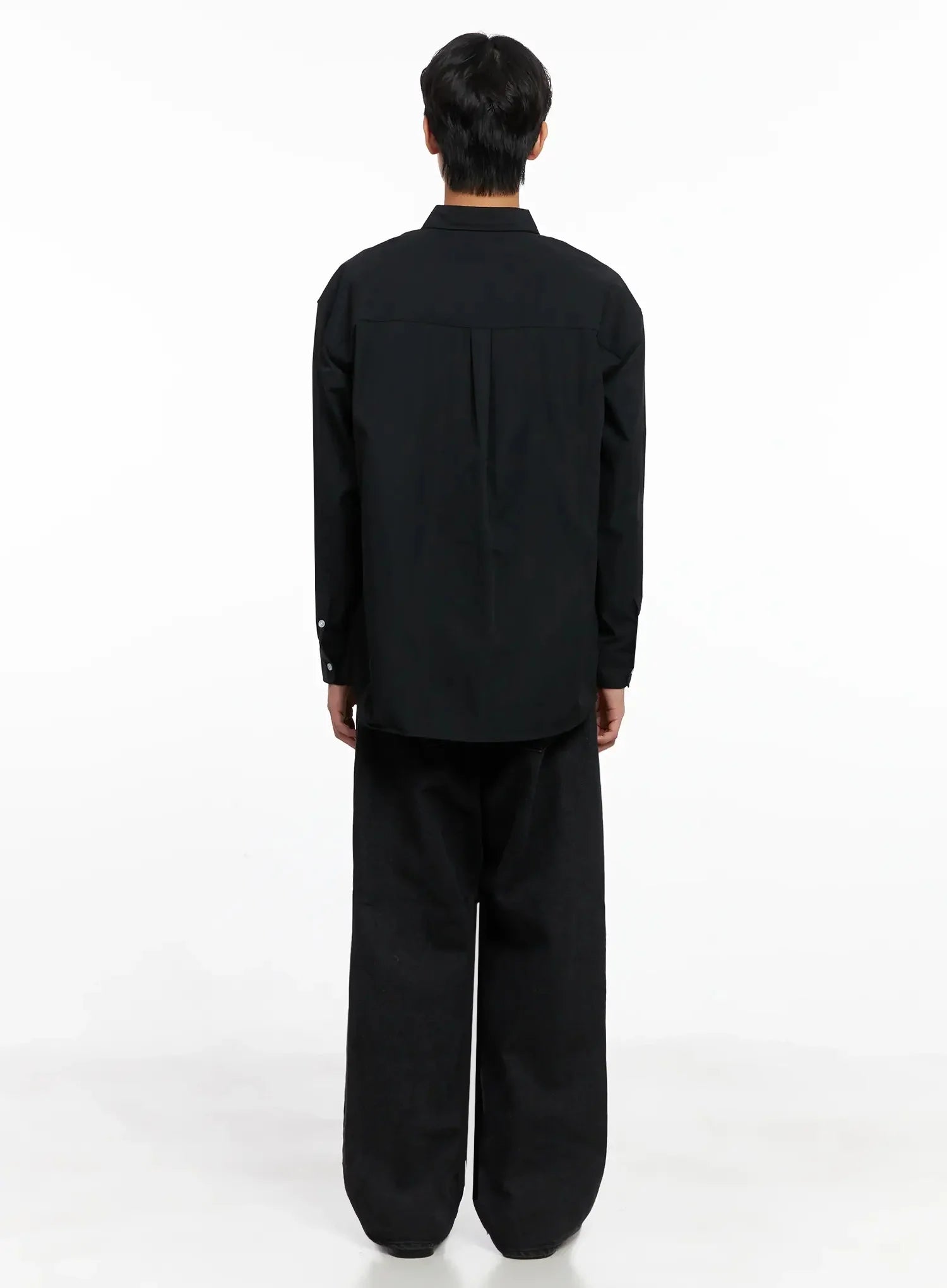 Men's Vintage Black Jeans IO517