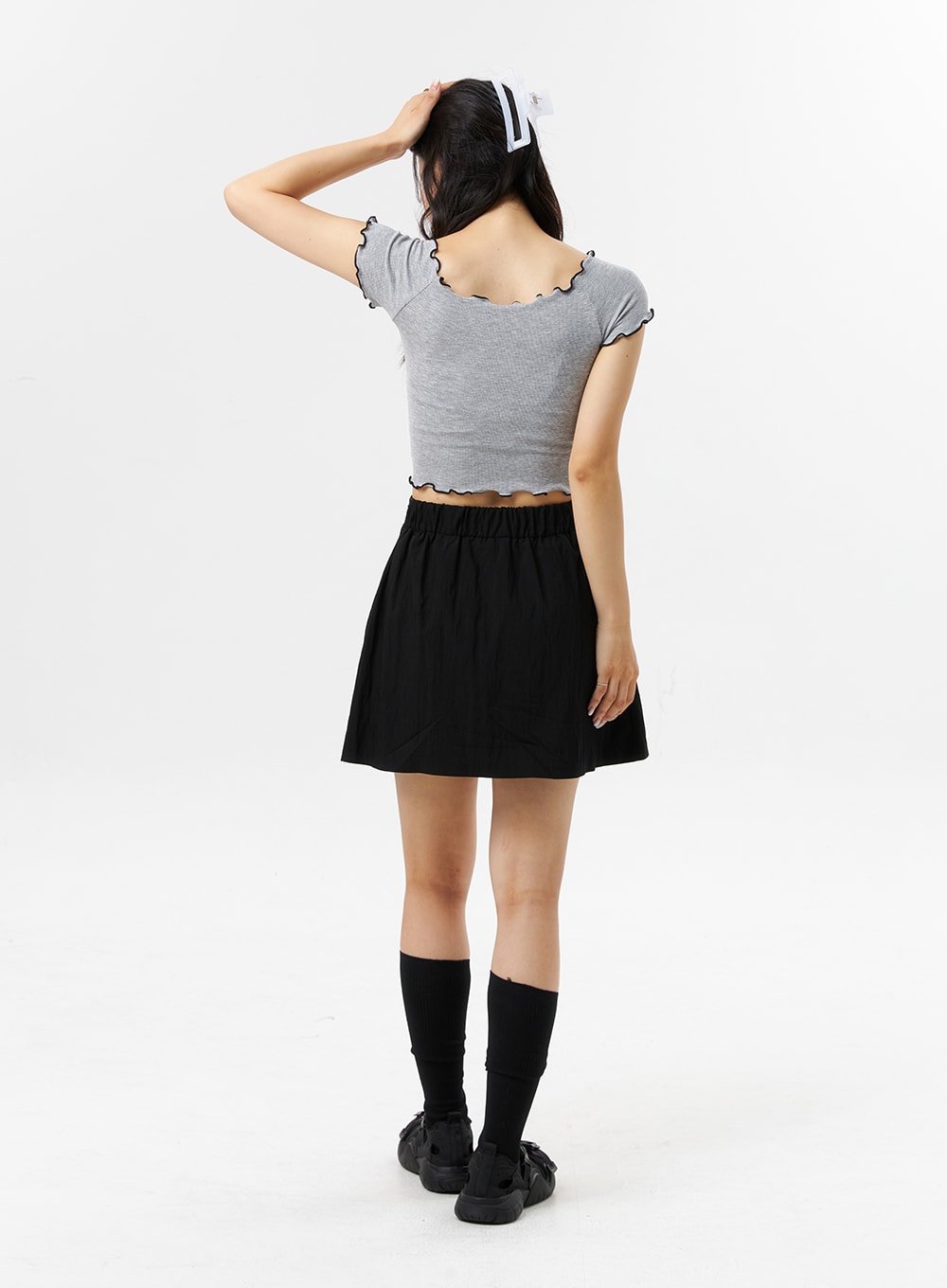 A-Line Pleated Mini Skirt OL318