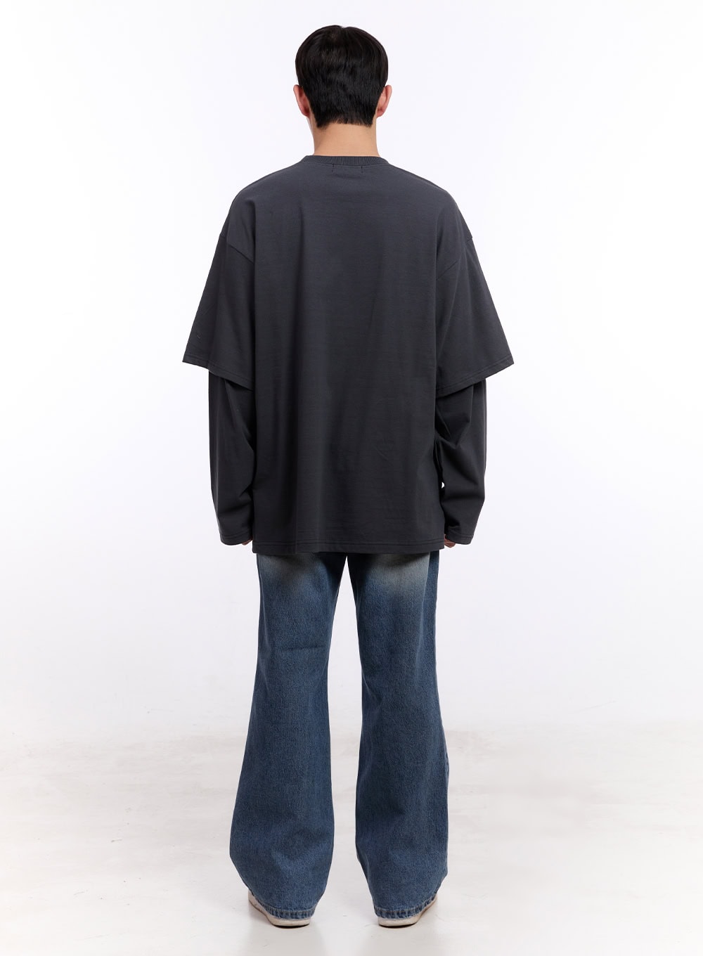 Men's Washed Semi-Flared Jeans IM512