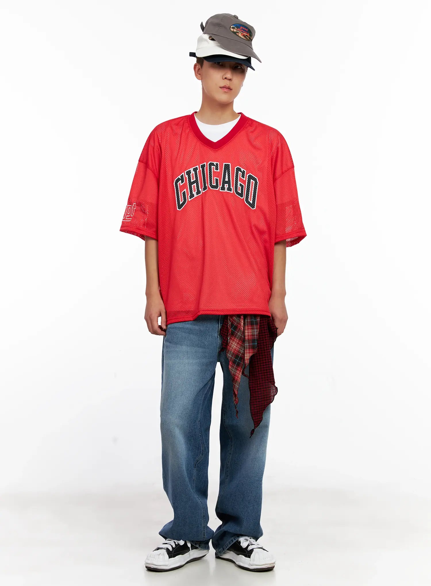 Men's Chicago Mesh V-Neck Jersey Tee IG511