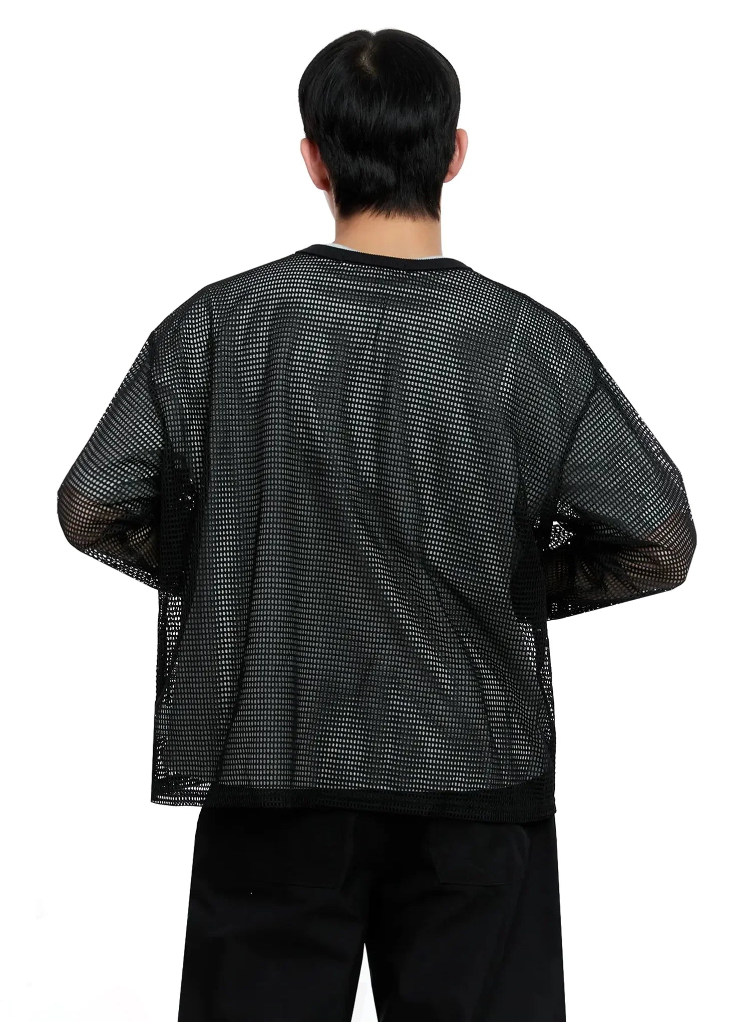 Men's Mesh Graphic Long Sleeve Tee IG520
