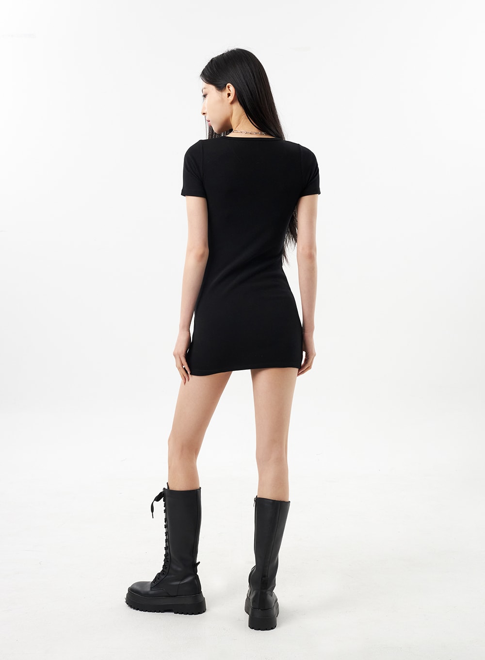 Short Sleeve Mini Dress CU309