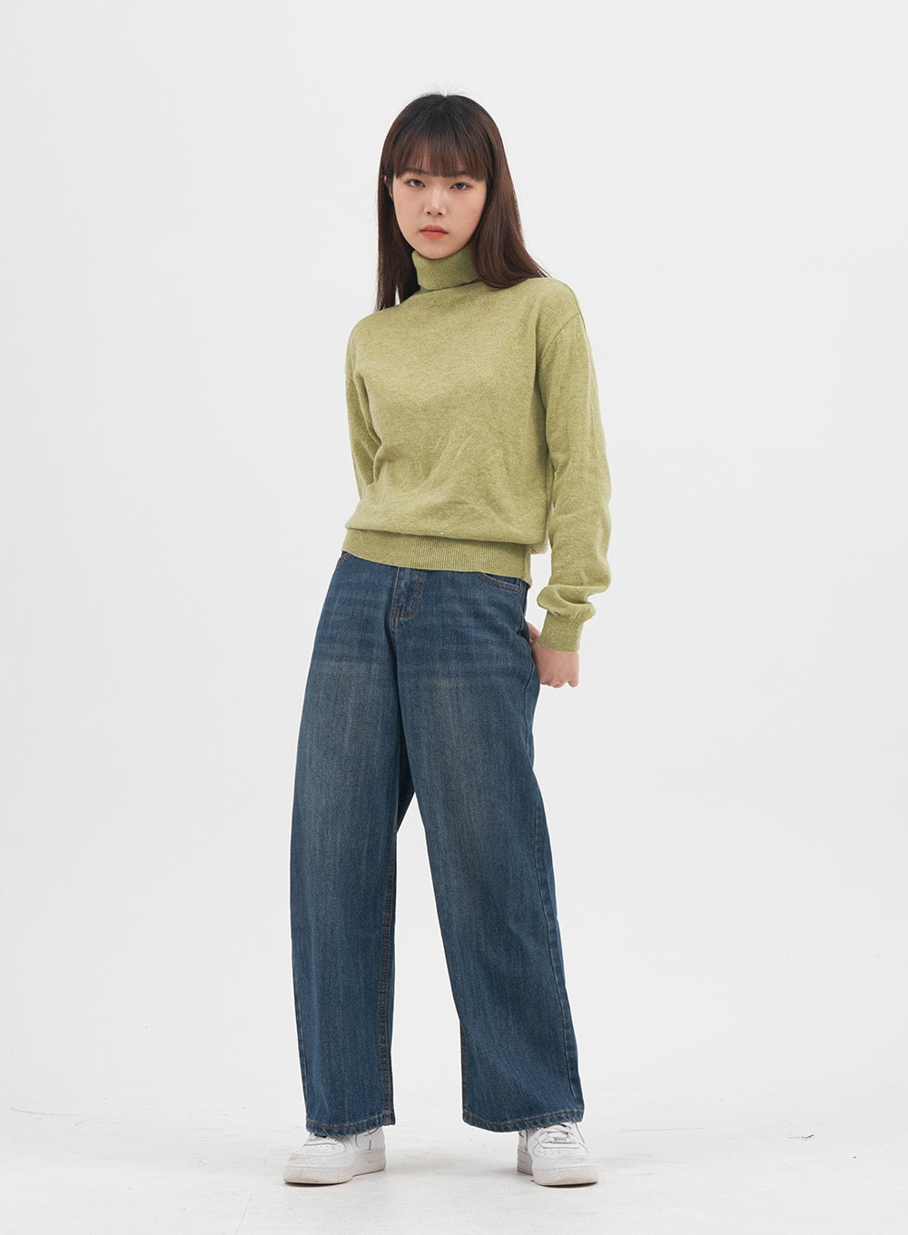 Turtleneck Knit Pullover