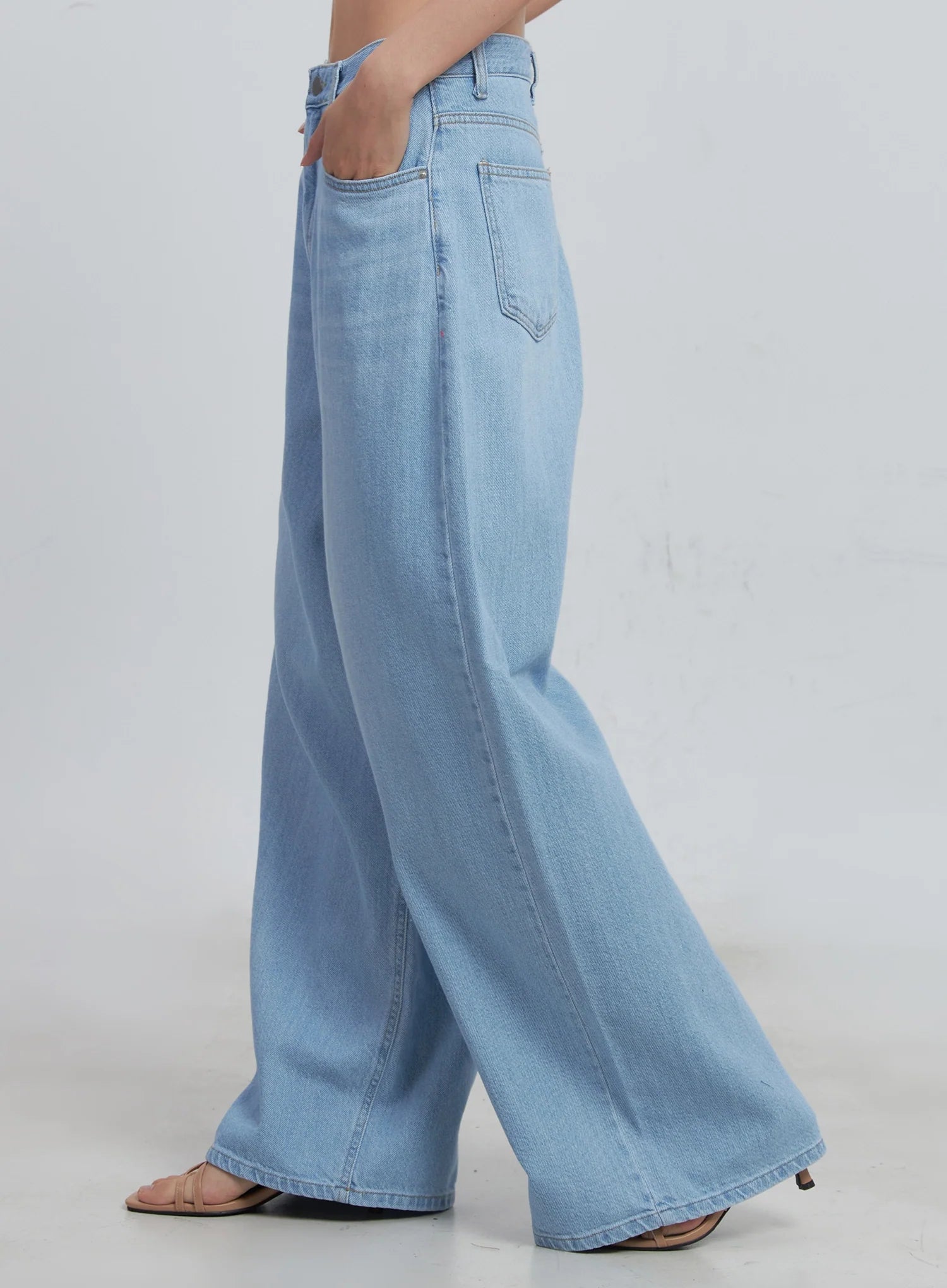 Scarlett Washed Wide-Leg Jeans IU512