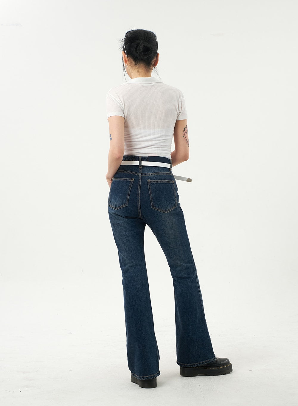 Dark Wash Bootcut Jeans CA328