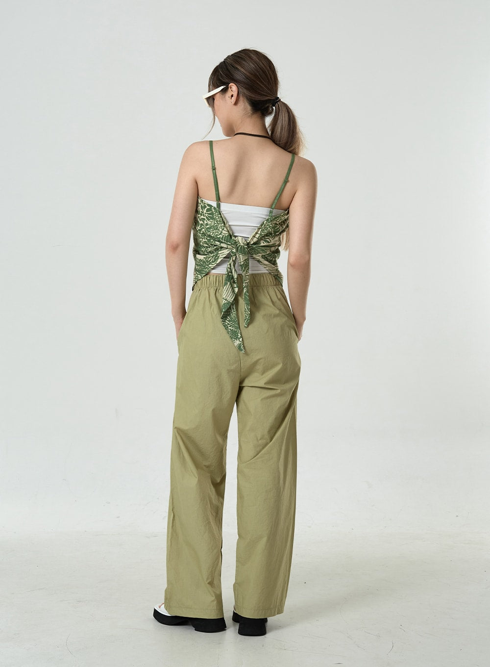 Leaves Scarf Cami Top CU6