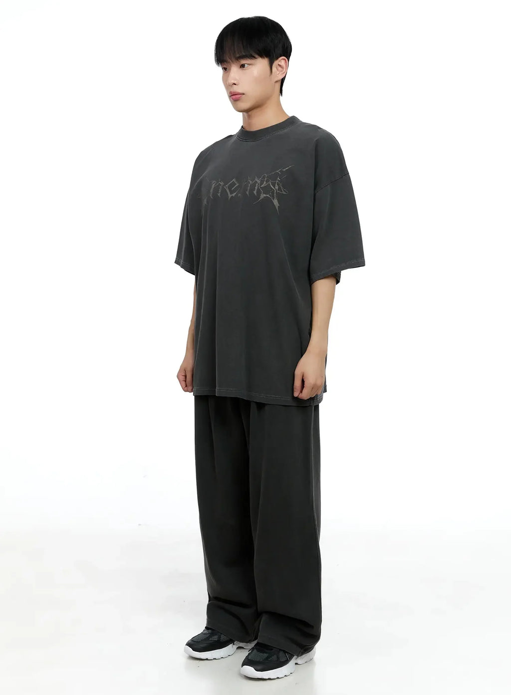 Men's Oversized Text Graphic Tee IG520