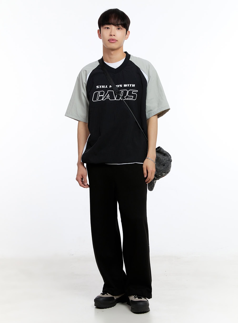 Men's Cars Raglan Windbreaker T-Shirt IY529