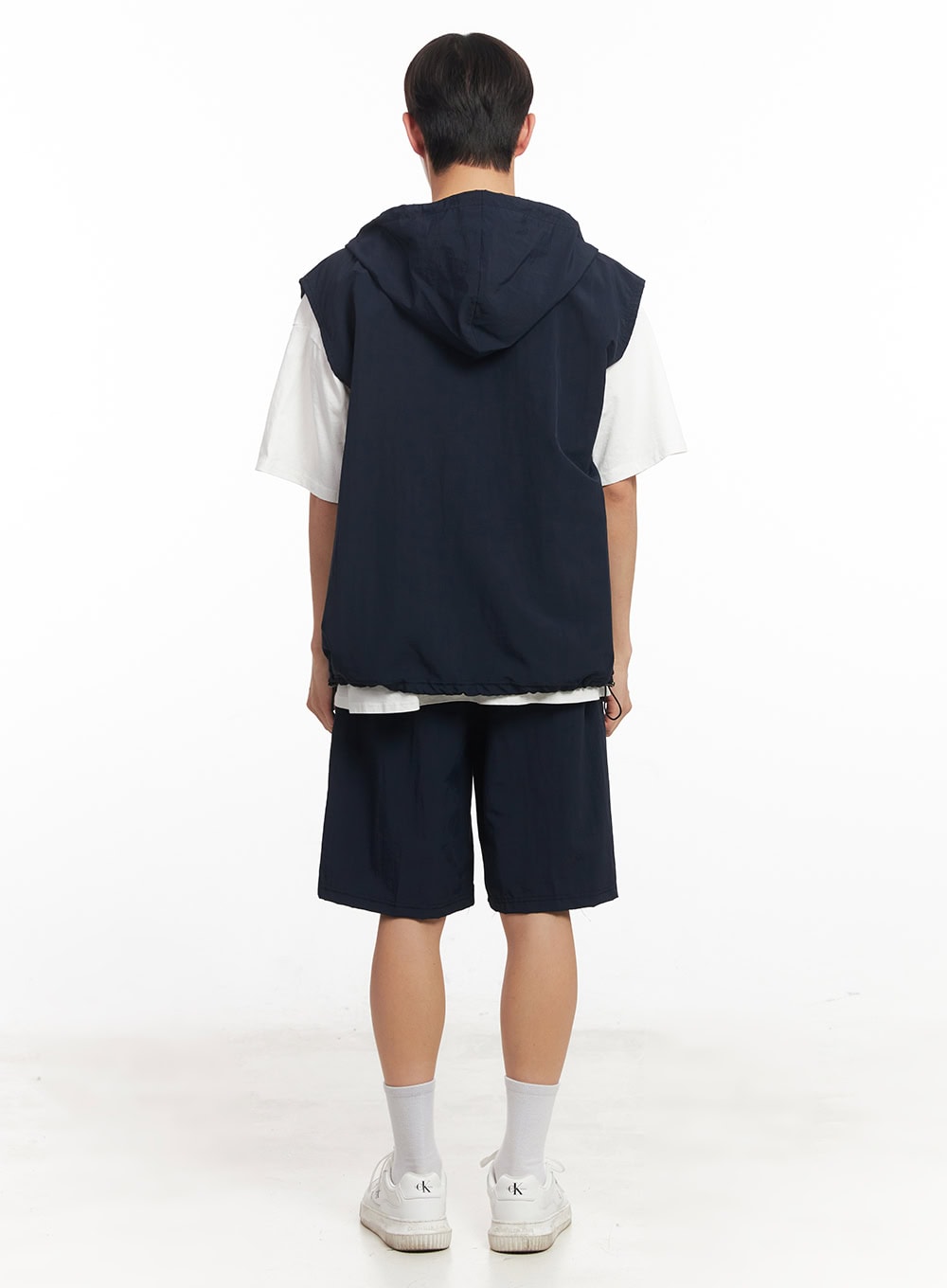 Men's New York Graphic Hooded Vest IA518