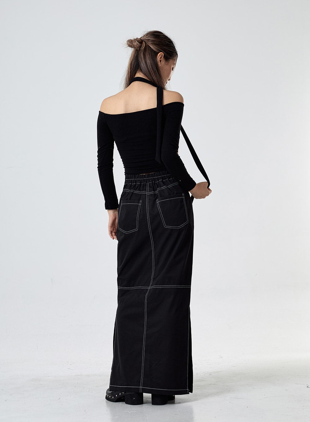 Muffler Off Shoulder Top Set CG24