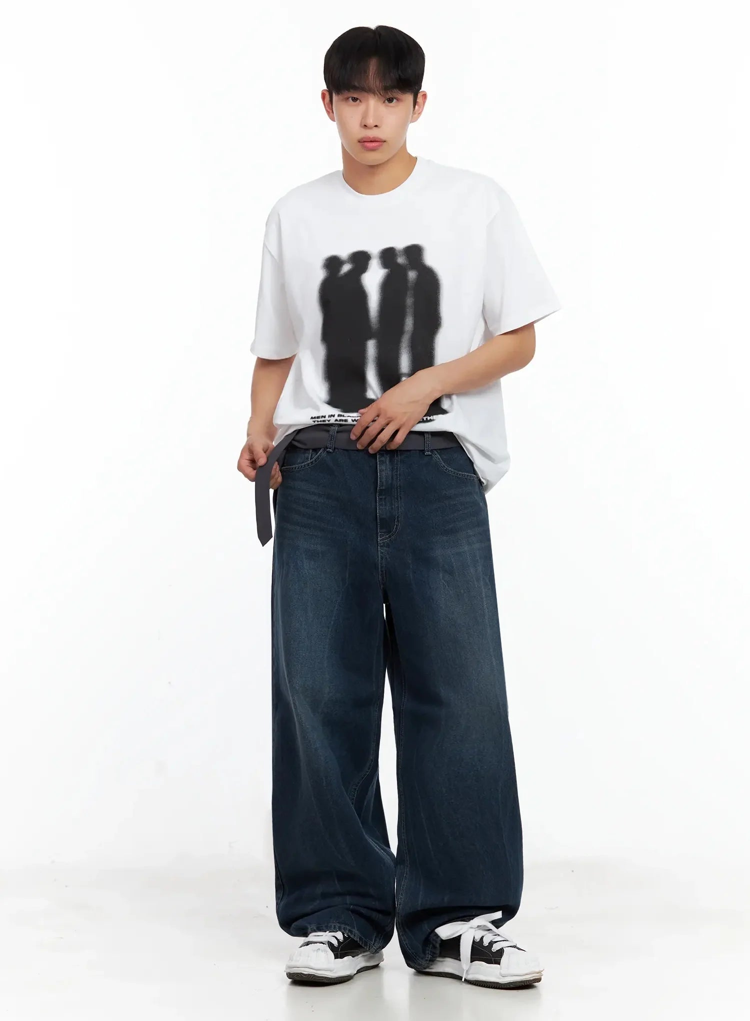 Men's Dark-Wash Vintage Jeans IL516