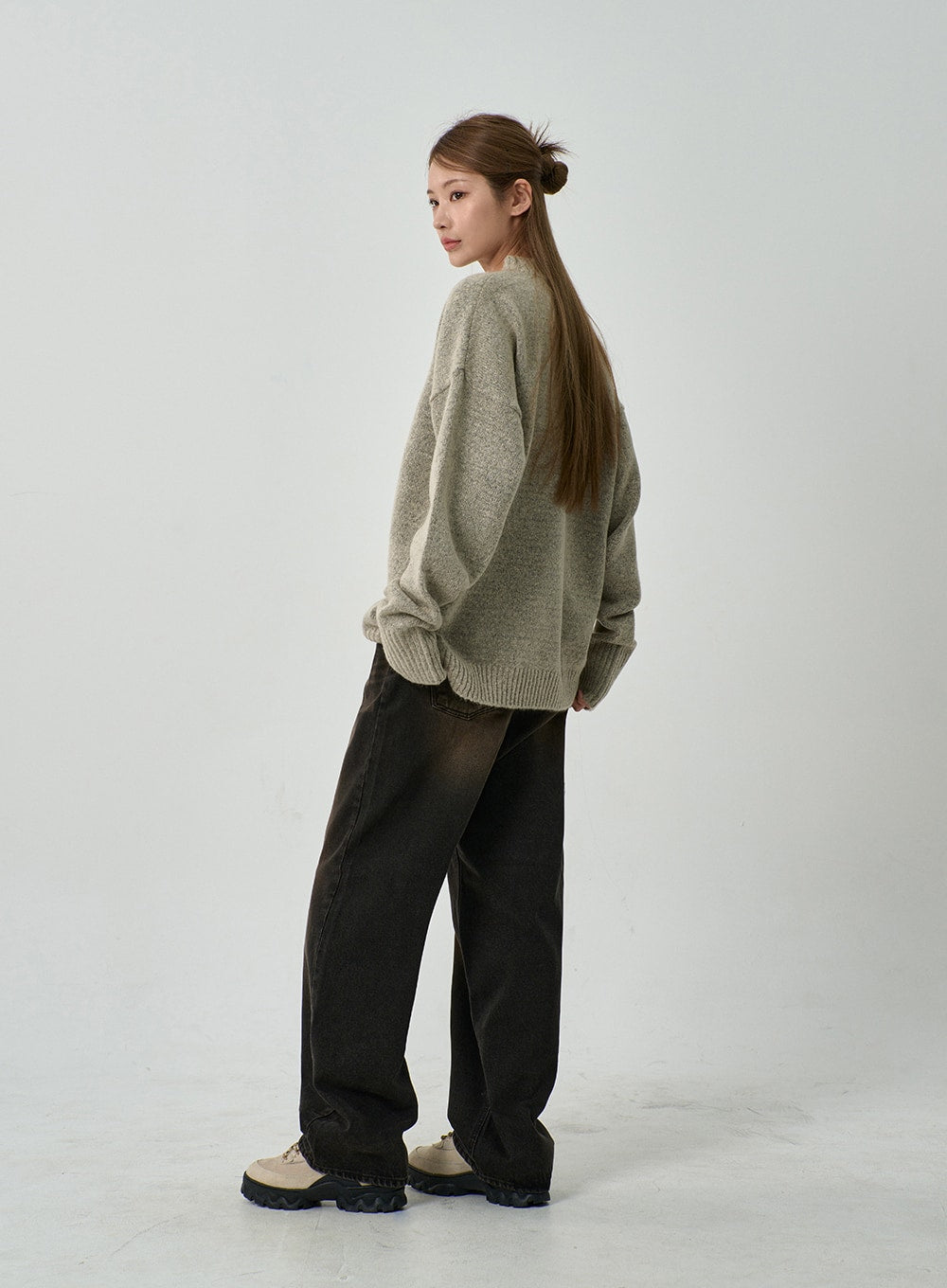 Washed Wide Leg Jeans CD14