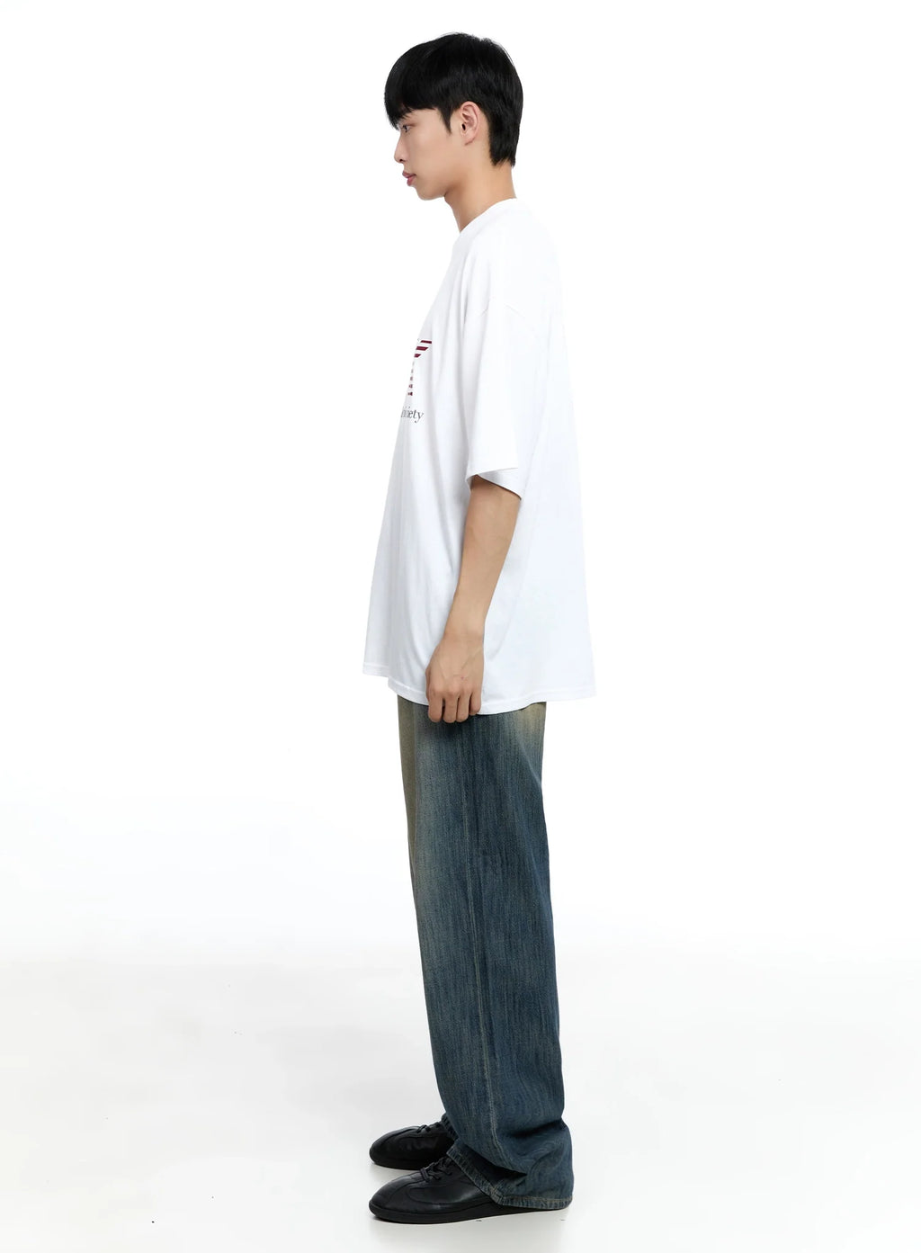 Men's Oversized Star Graphic T-Shirt IG520