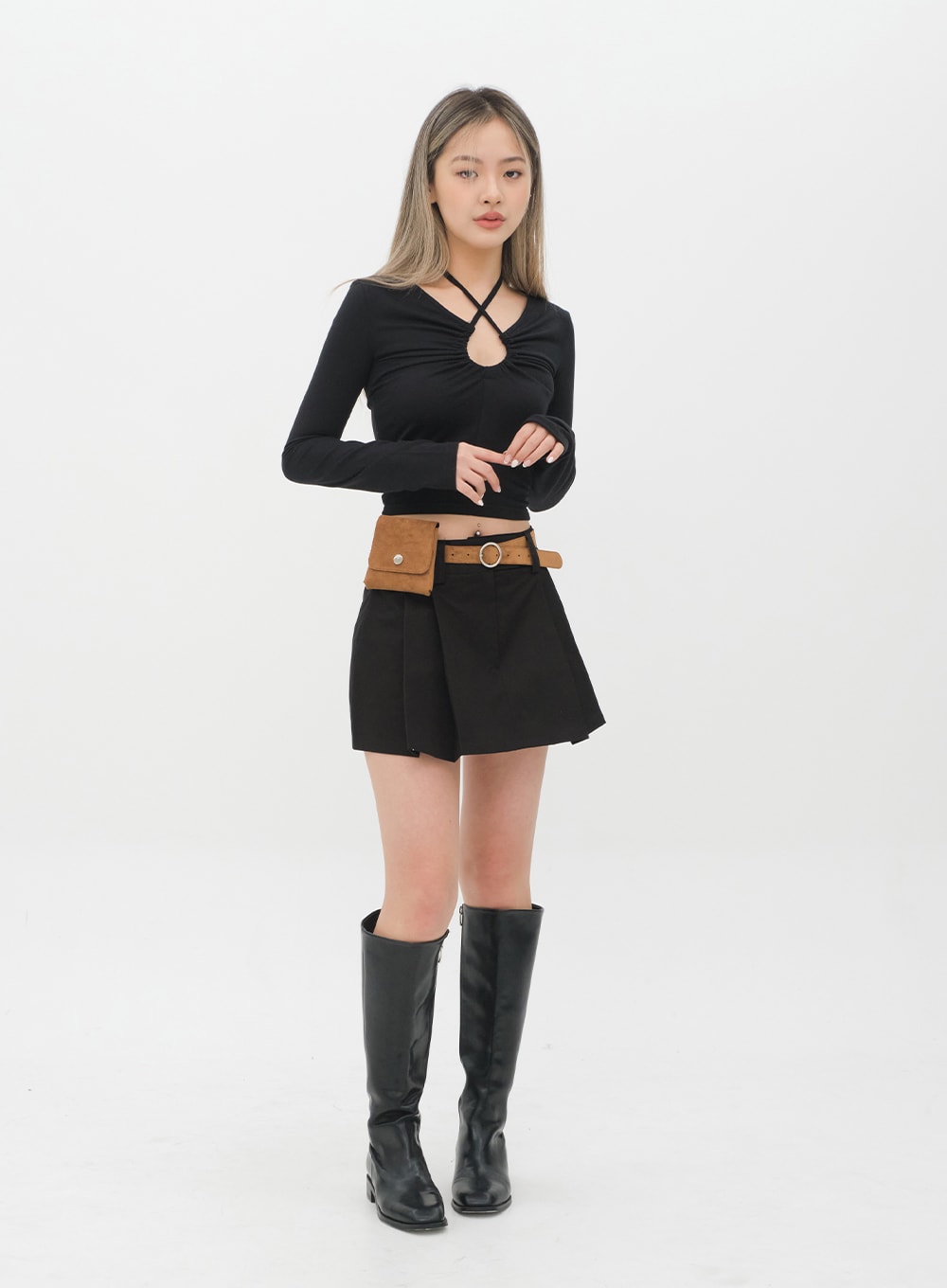 Halter neck Cropped Top C2001