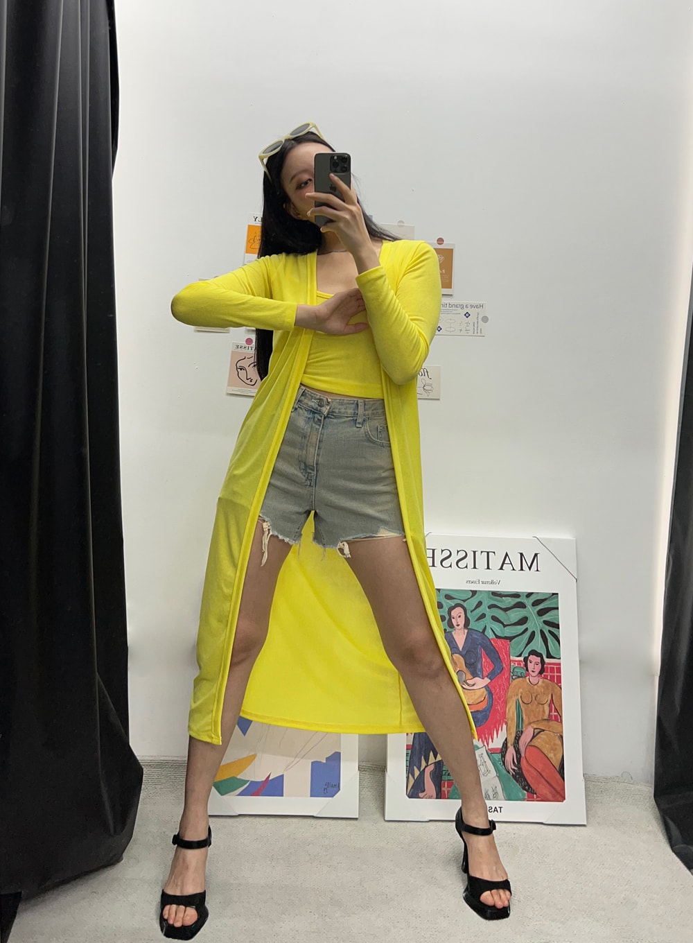 Ripped Hem Denim Shorts IU322