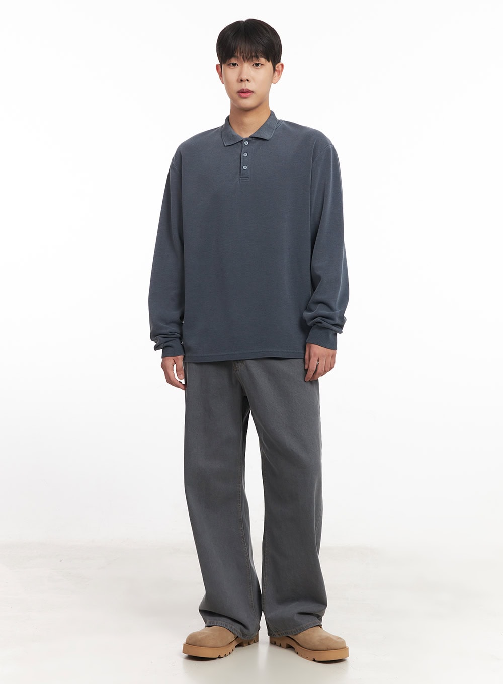 Men's Oversize Zip-Up Hooded Jacket IM527