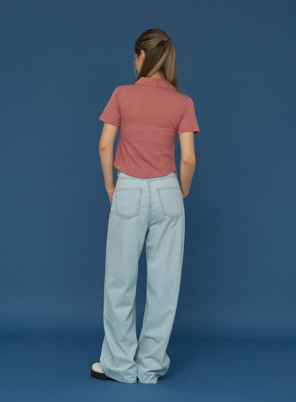 Basic Wide Denim Pants CG02