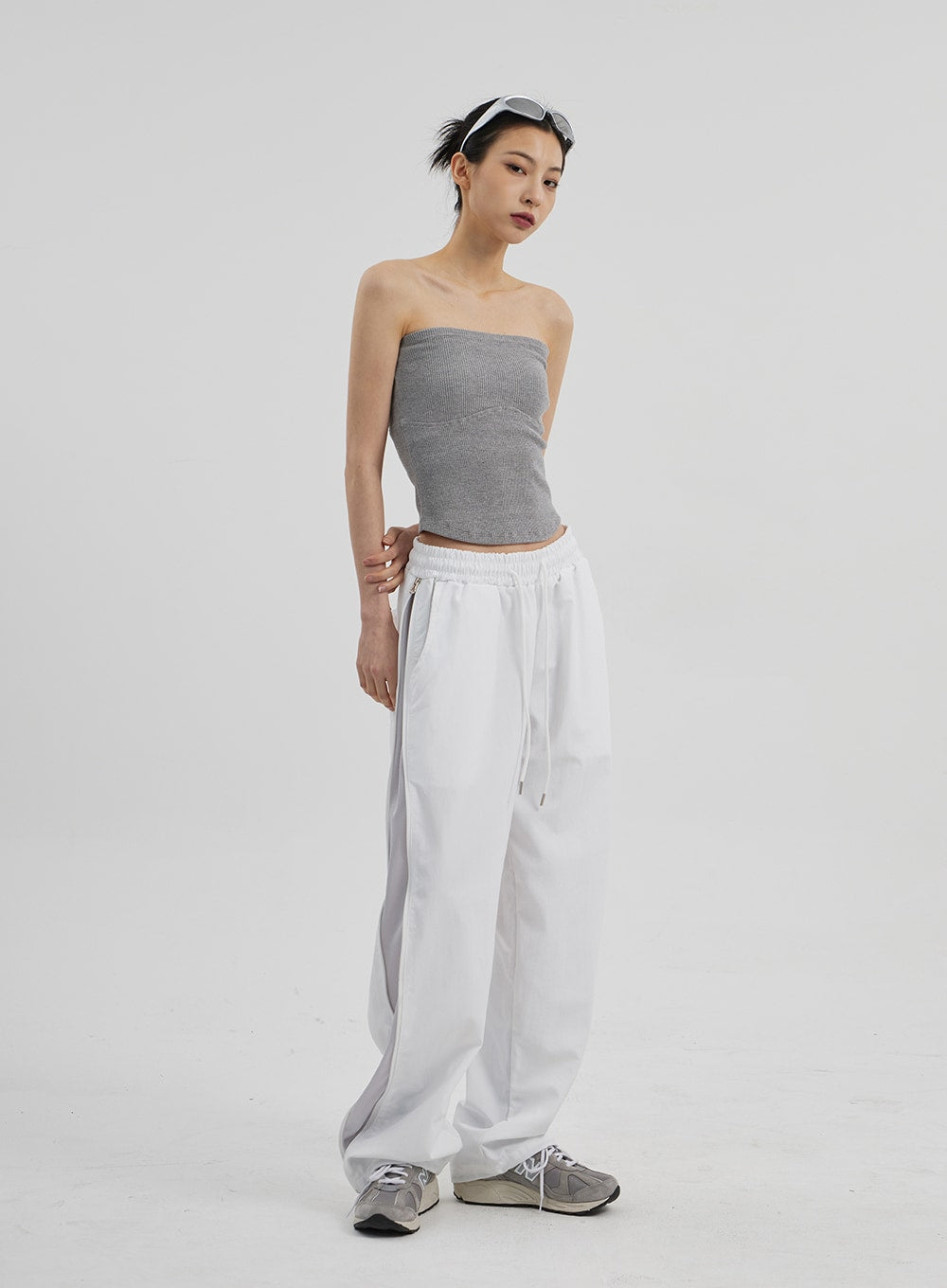Drawstring Baggy Track Pants CF308