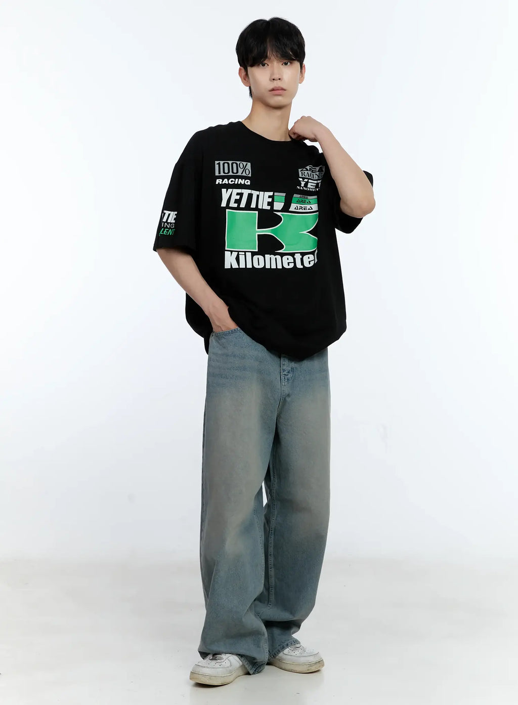 Men's Vintage Wide-Leg Jeans IG501