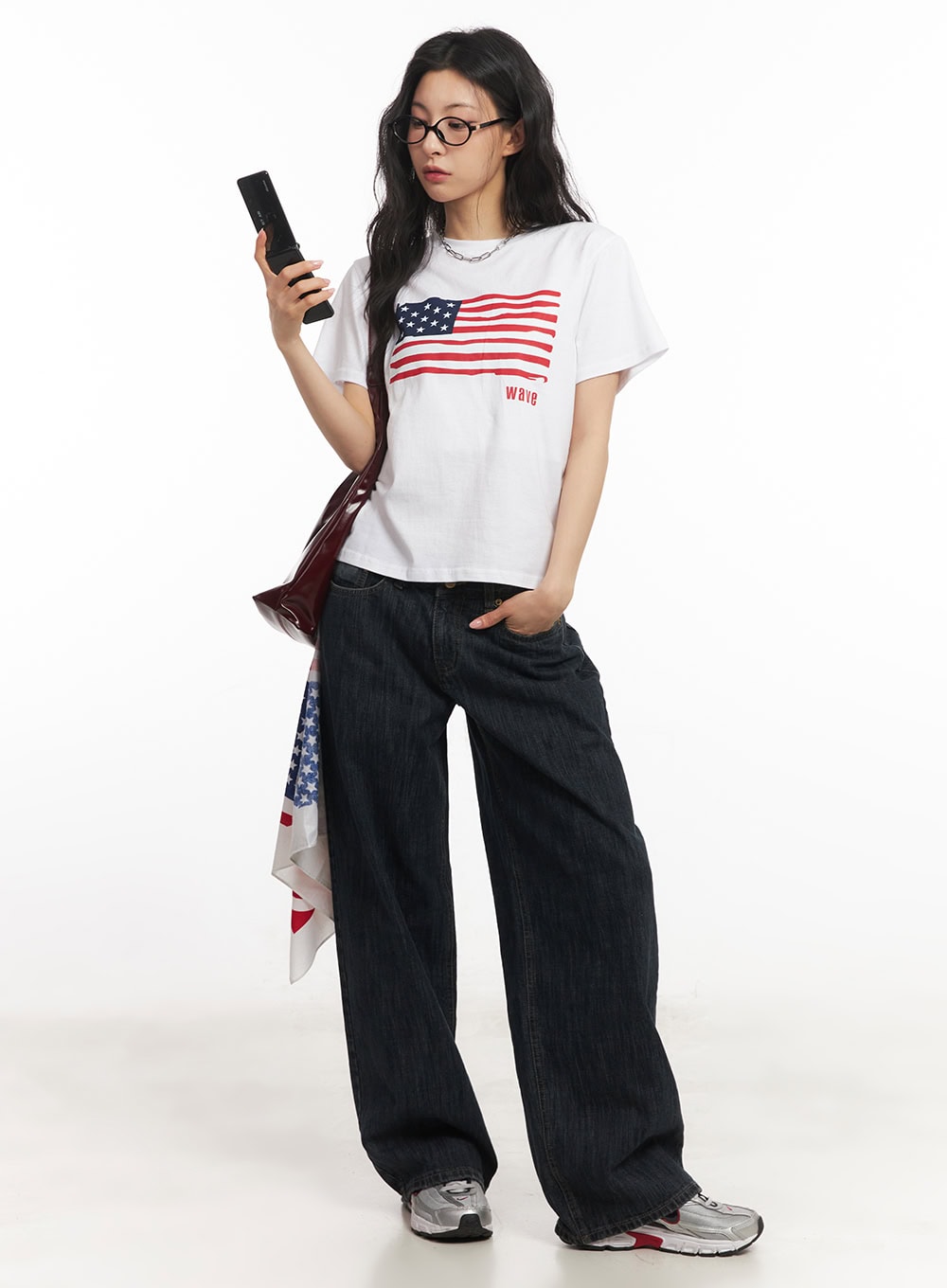Star Flag Graphic Top CA503