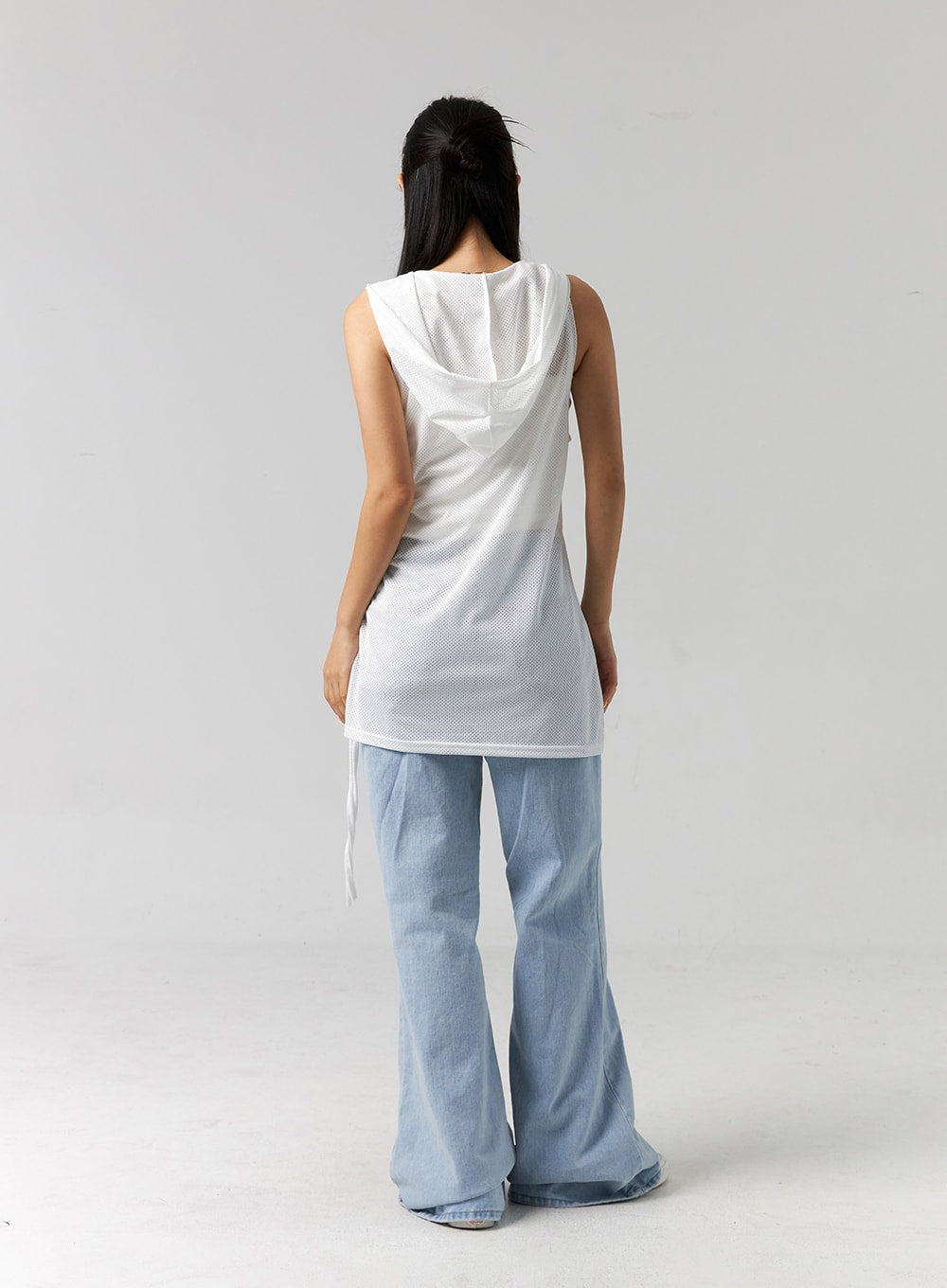 Graphic Hooded Sleeveless Top CG314