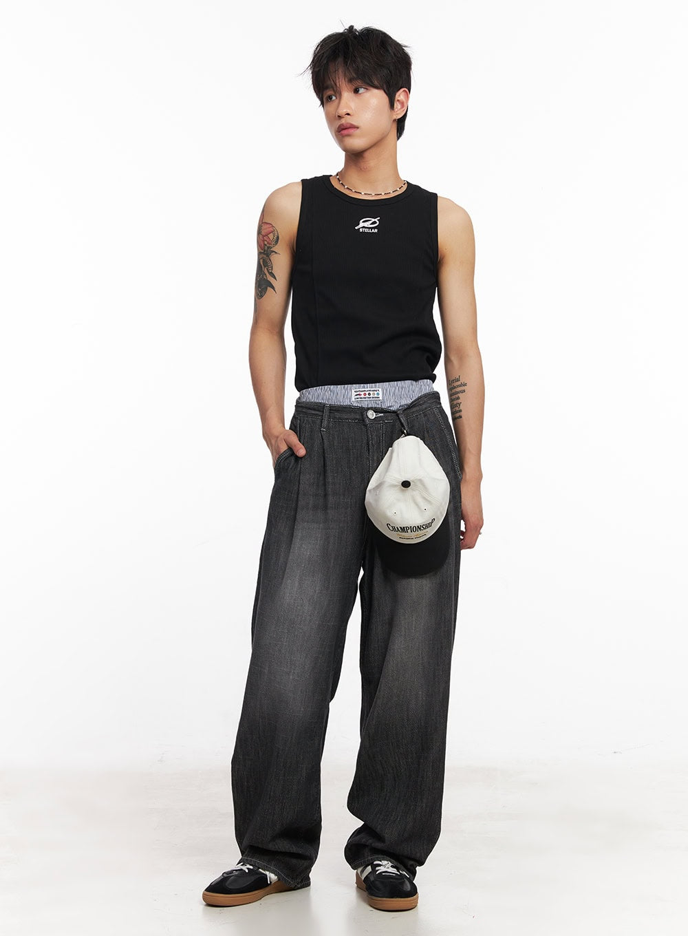 Men's Logo Slim Tank Top IY508